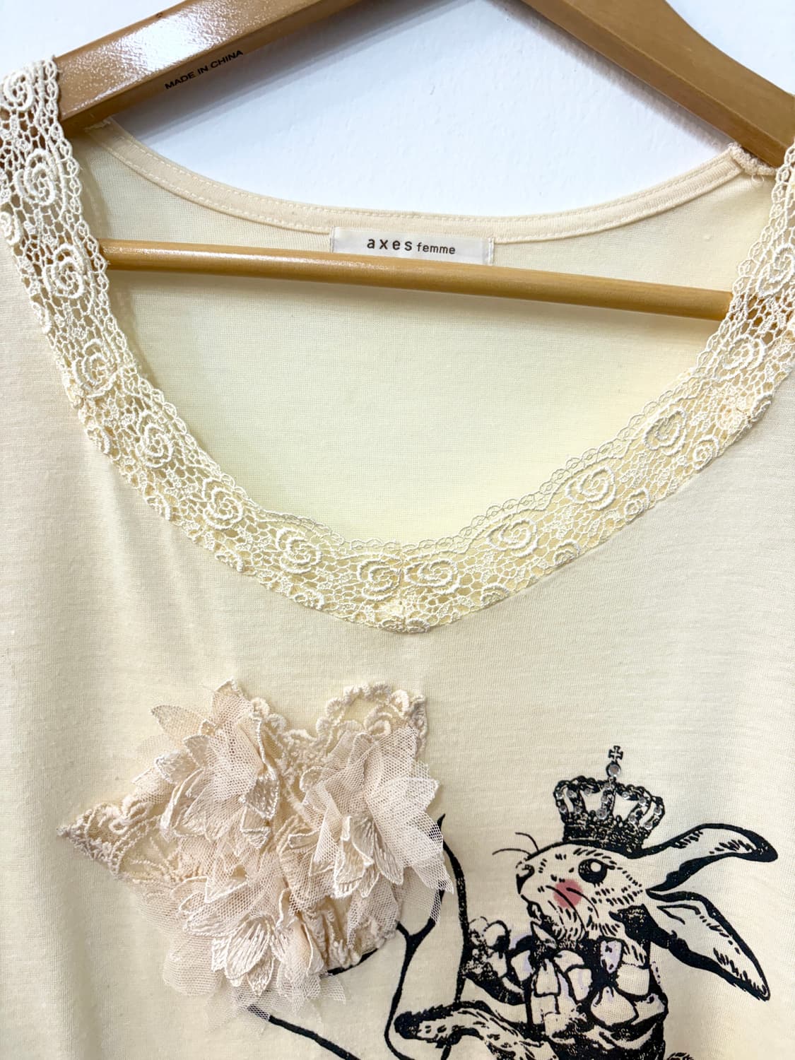 엑시즈팜 레이스 빈티지 티셔츠 상품이미지2