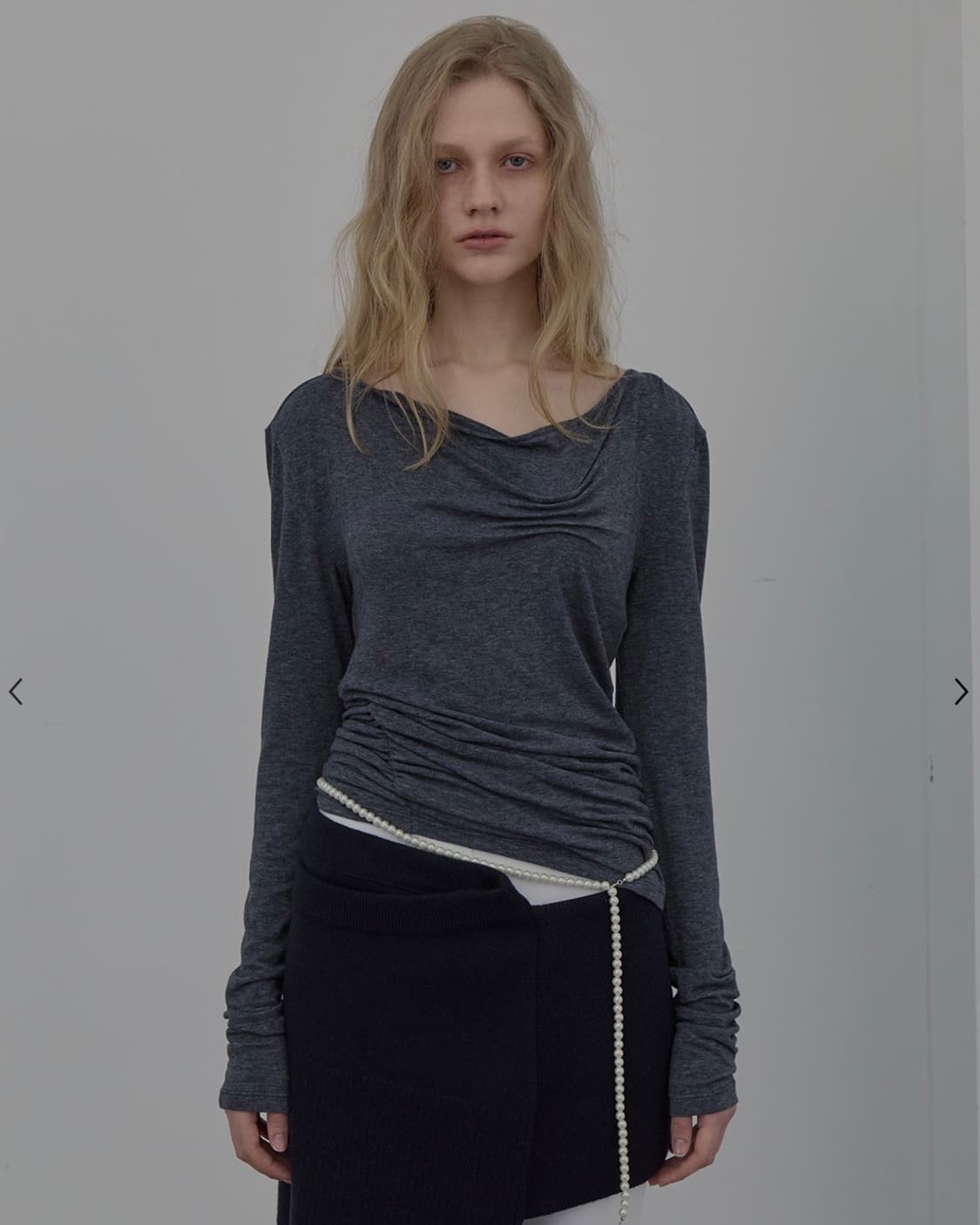 lcdc / DART-DETAIL HOODIE (MELANGE GREY) 상품이미지1