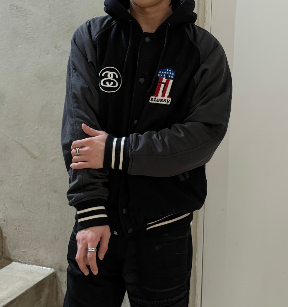 00s 스투시 Bulry Gear 바시티 자켓 상품이미지2