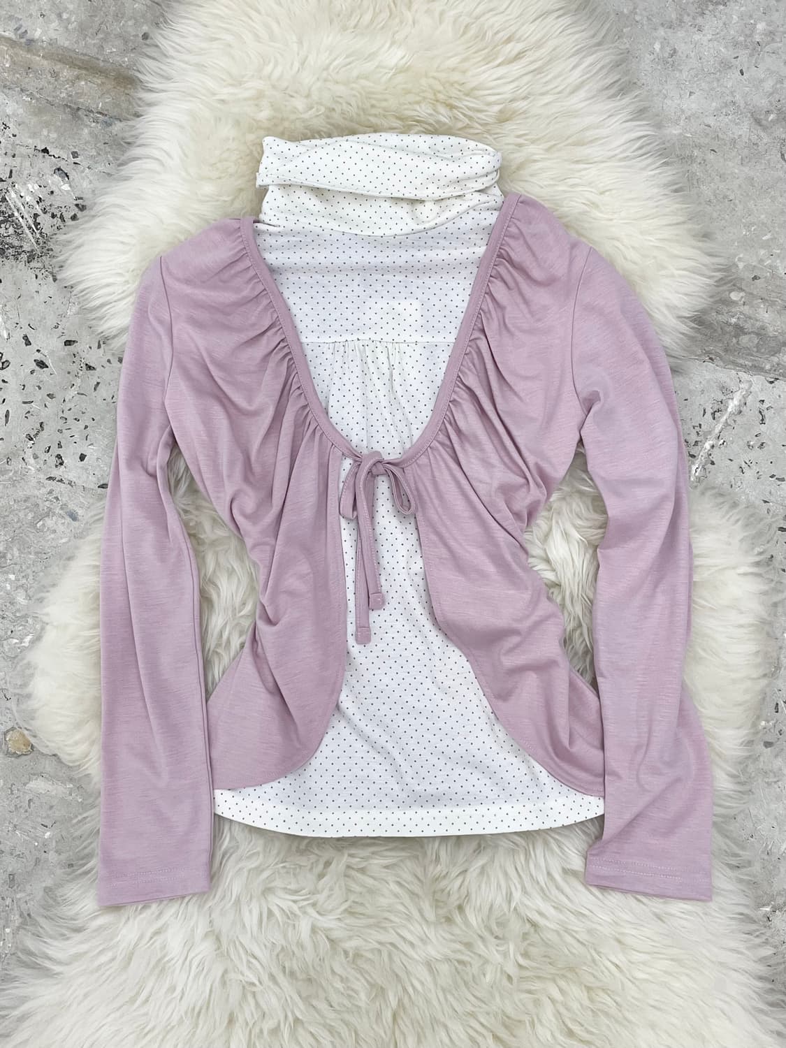 러블리 코지 레이어드 탑 상품이미지1