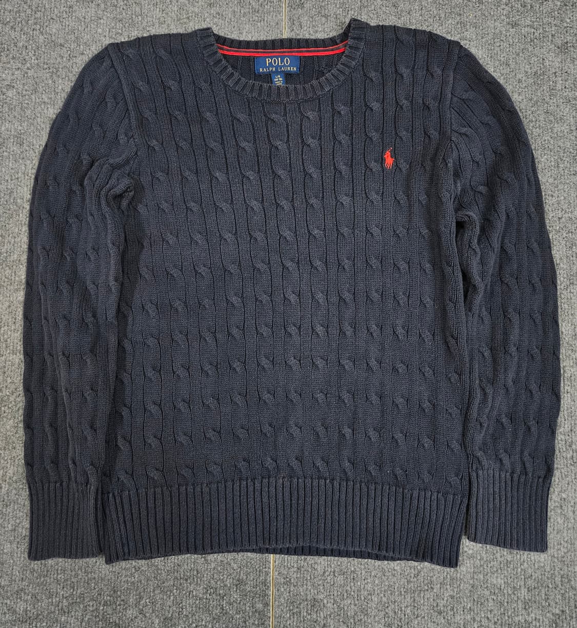 폴로 랄프로렌 케이블 니트 스웨터 급처 상품이미지1