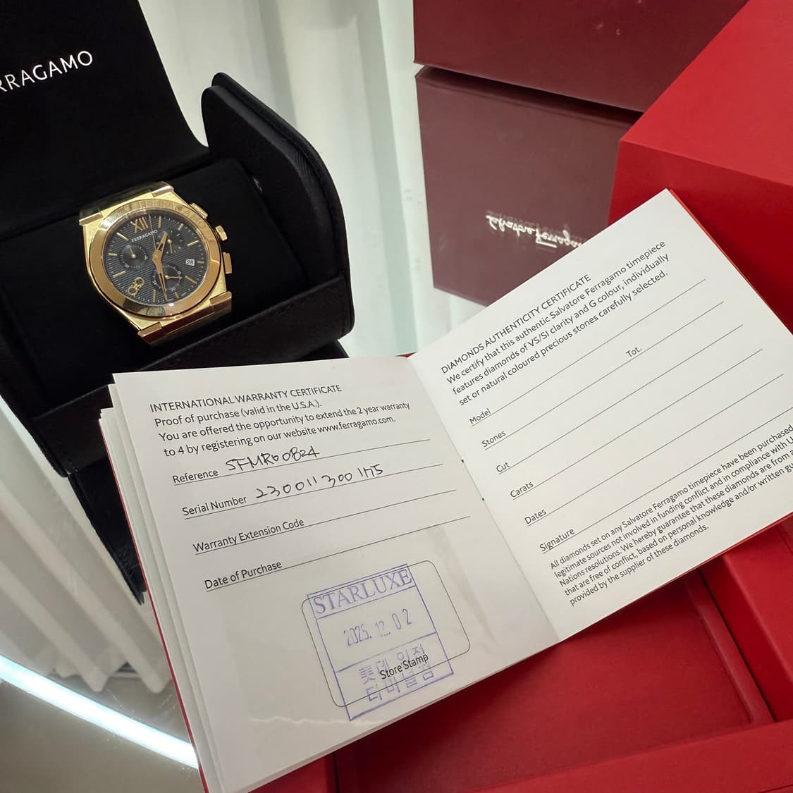 [25년] 페라가모 베가 크로노 쿼츠 시계 SFMR01224 상품이미지8