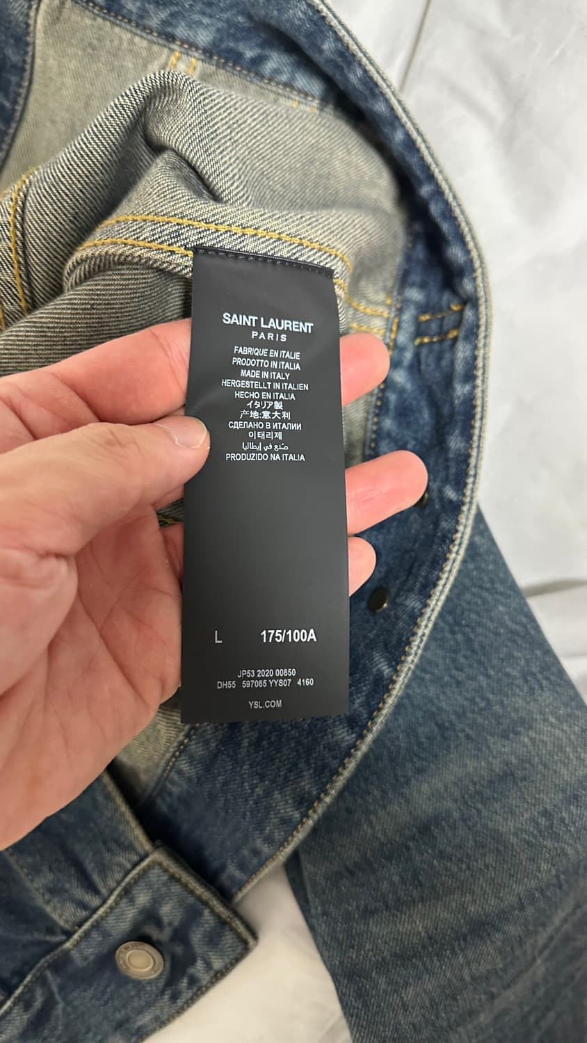생로랑 퍼머넌트 데님 청자켓L 상품이미지4