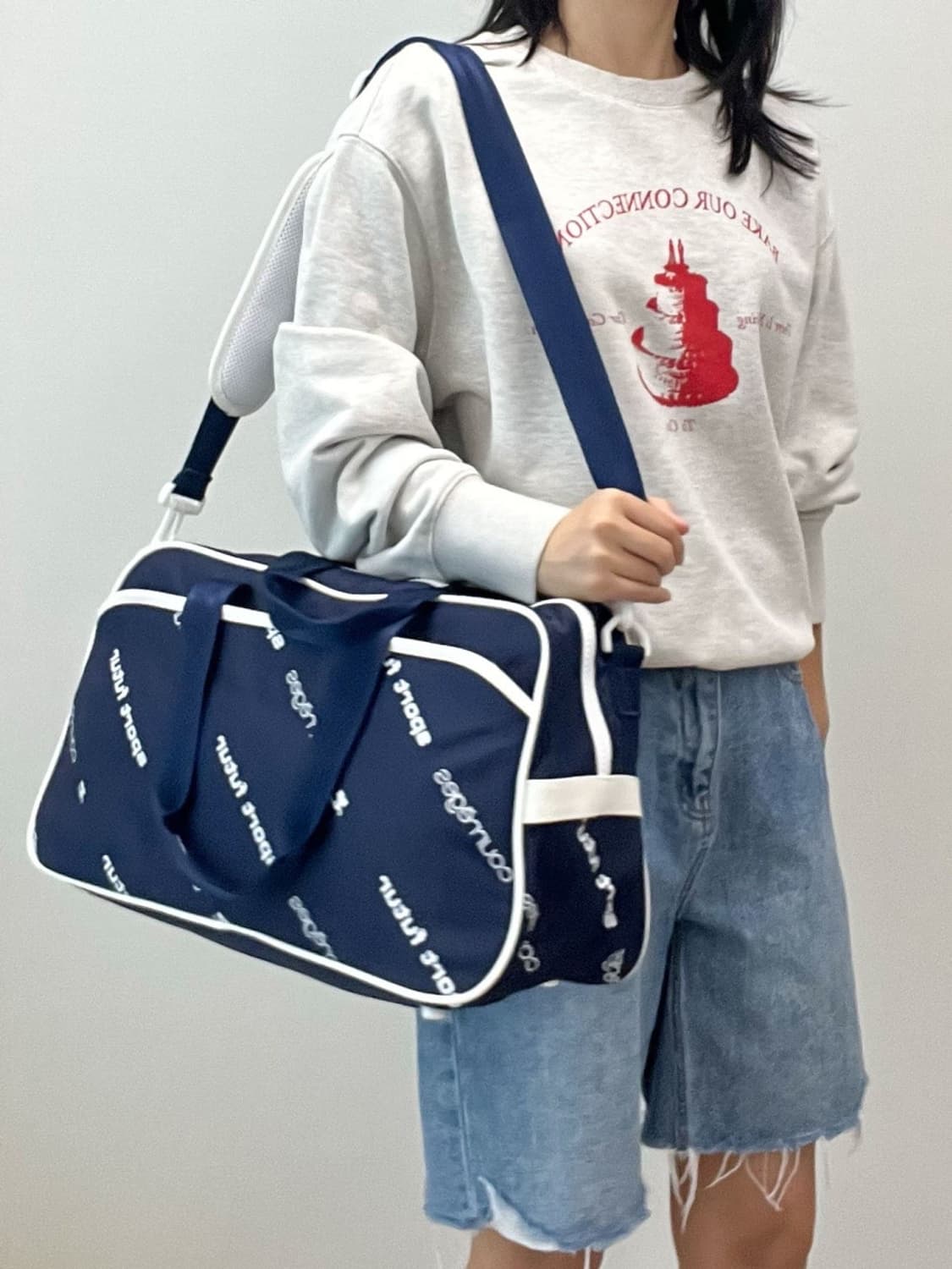  courreges / 꾸레쥬 네이비 더플백  상품이미지10