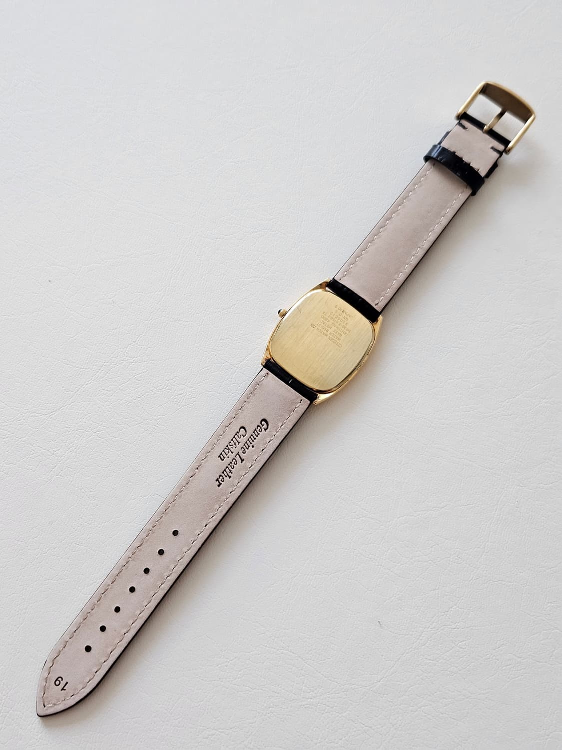 빈티지 시티즌 Exceed 금장 가죽 시계 상품이미지6