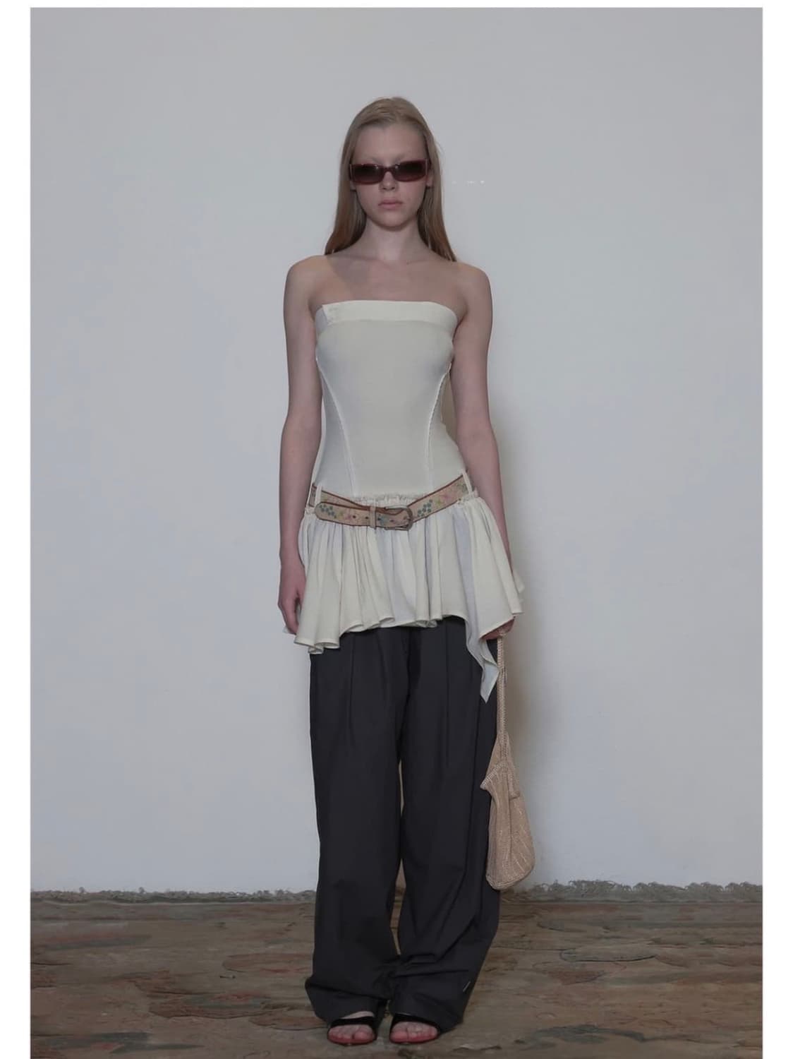 삽니다)스컬프터 Tube Top Low Waist Dress 상품이미지1