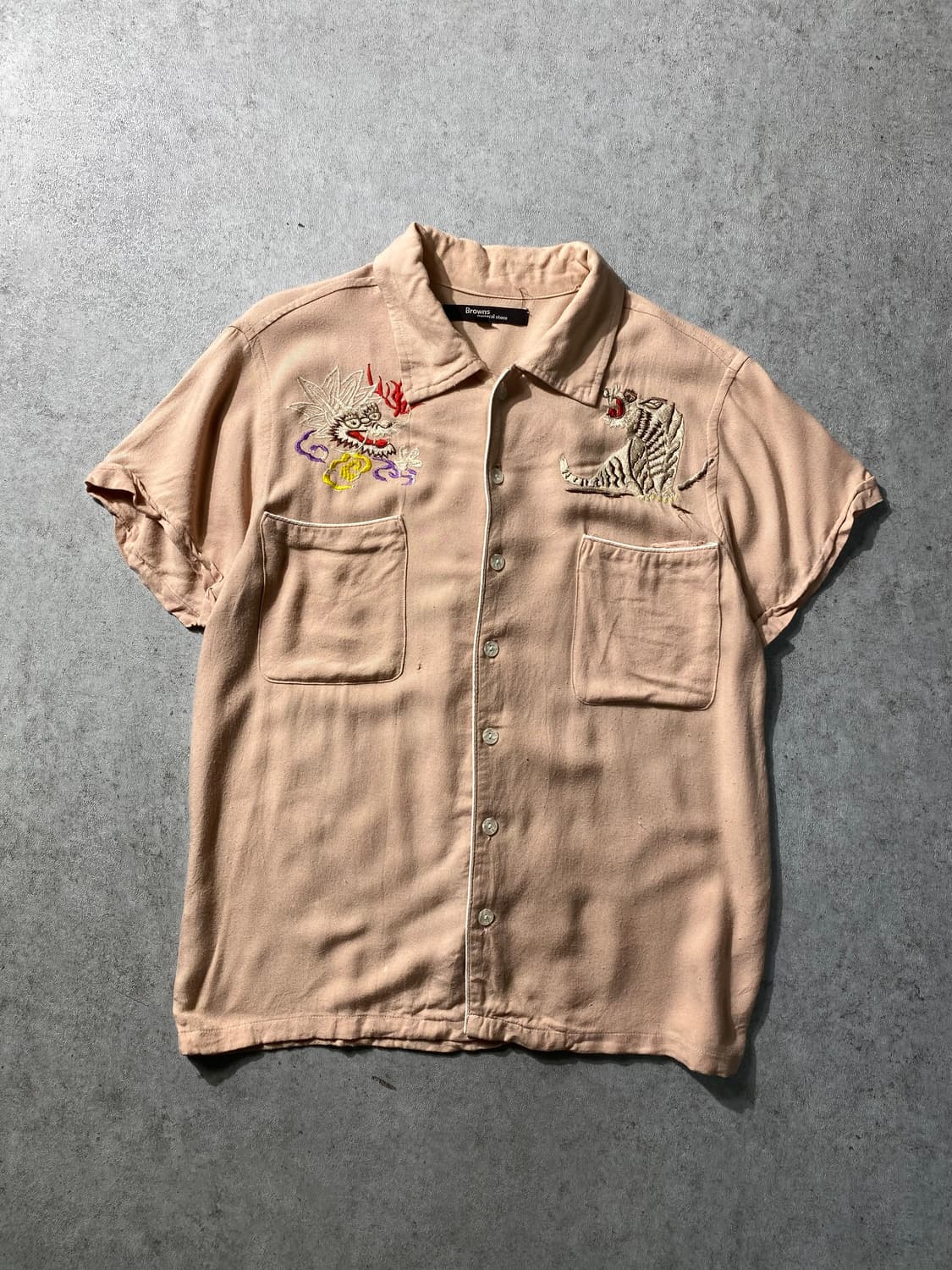 [M] Browns General Stone 엠브로이드 수베니어셔츠 상품이미지2