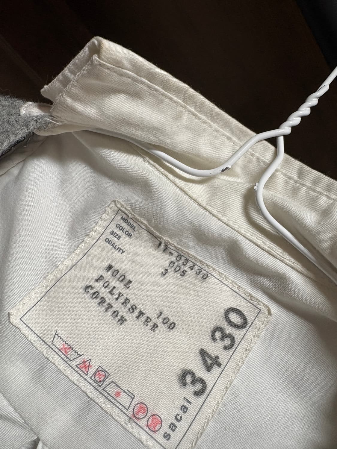 Sacai 셔츠가디건 17-03430 상품이미지7