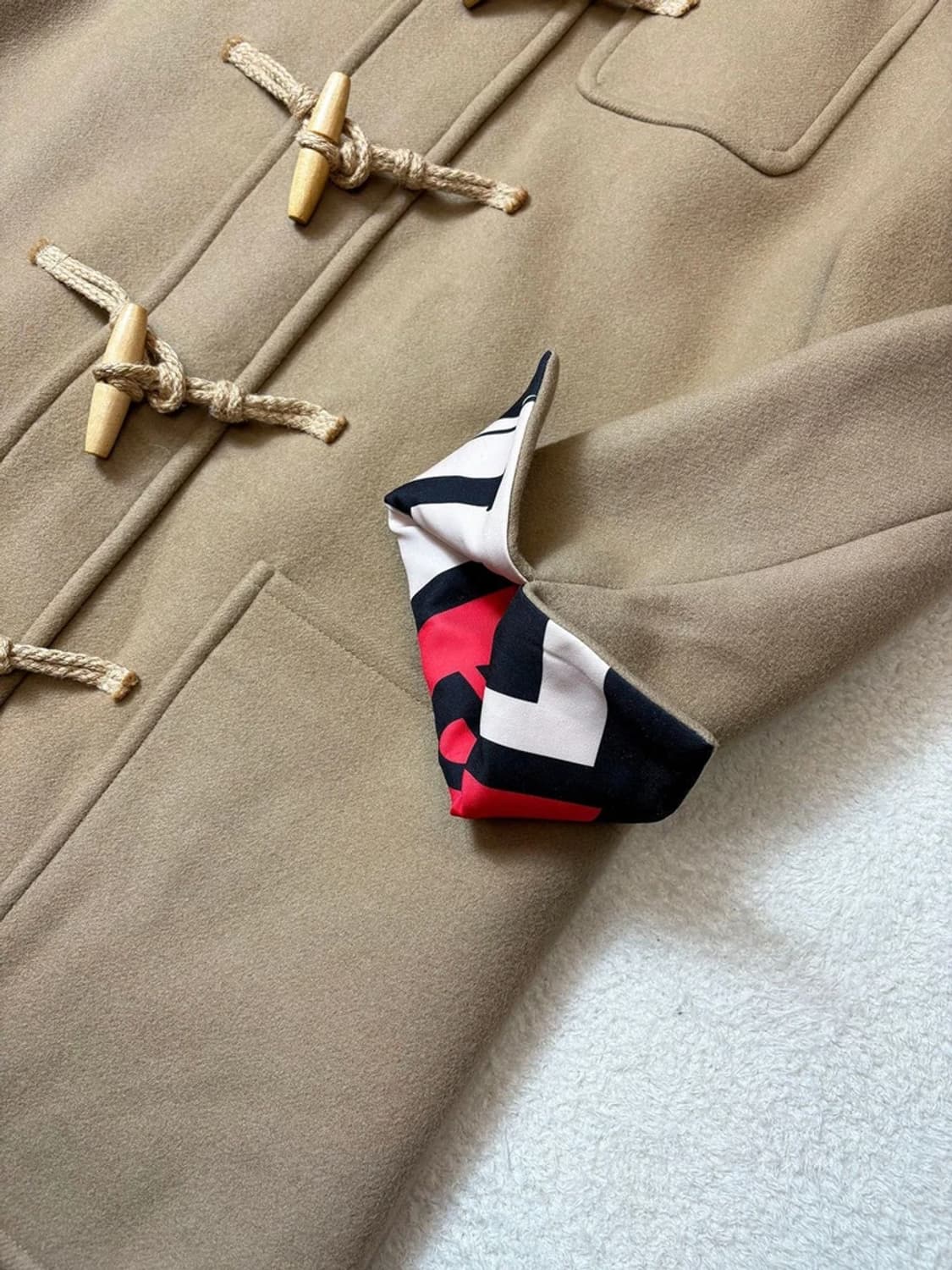 디자이너인비테이션 울 더플 후디 코트 PN6745 상품이미지4