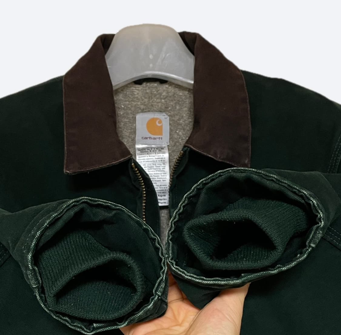 칼하트 샌드스톤 덕 자켓 다크그린 S 105 상품이미지3