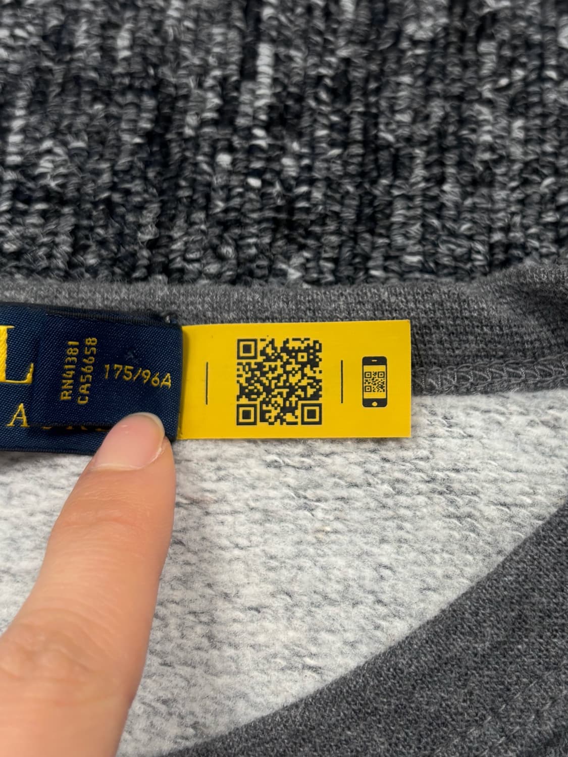 폴로 그레이 플리스 레터맨 스웻셔츠 상품이미지6