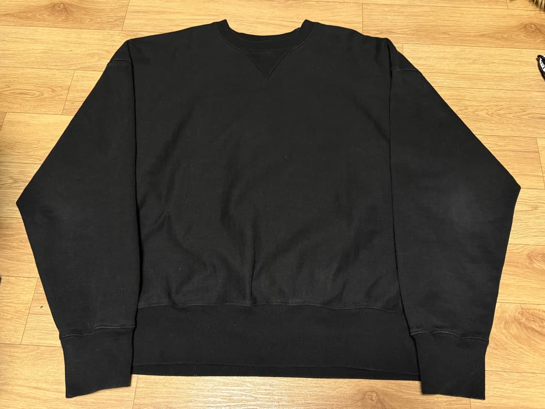 아웃스탠딩 리버스 헤비 스웻 맨투맨 블랙 L 상품이미지2