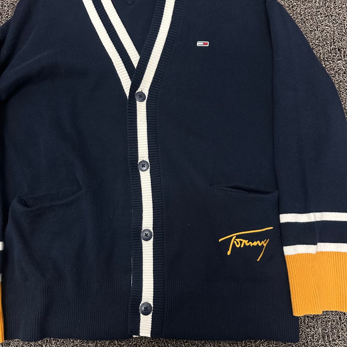 타미힐피거 니트 가디건 네이비 상품이미지3