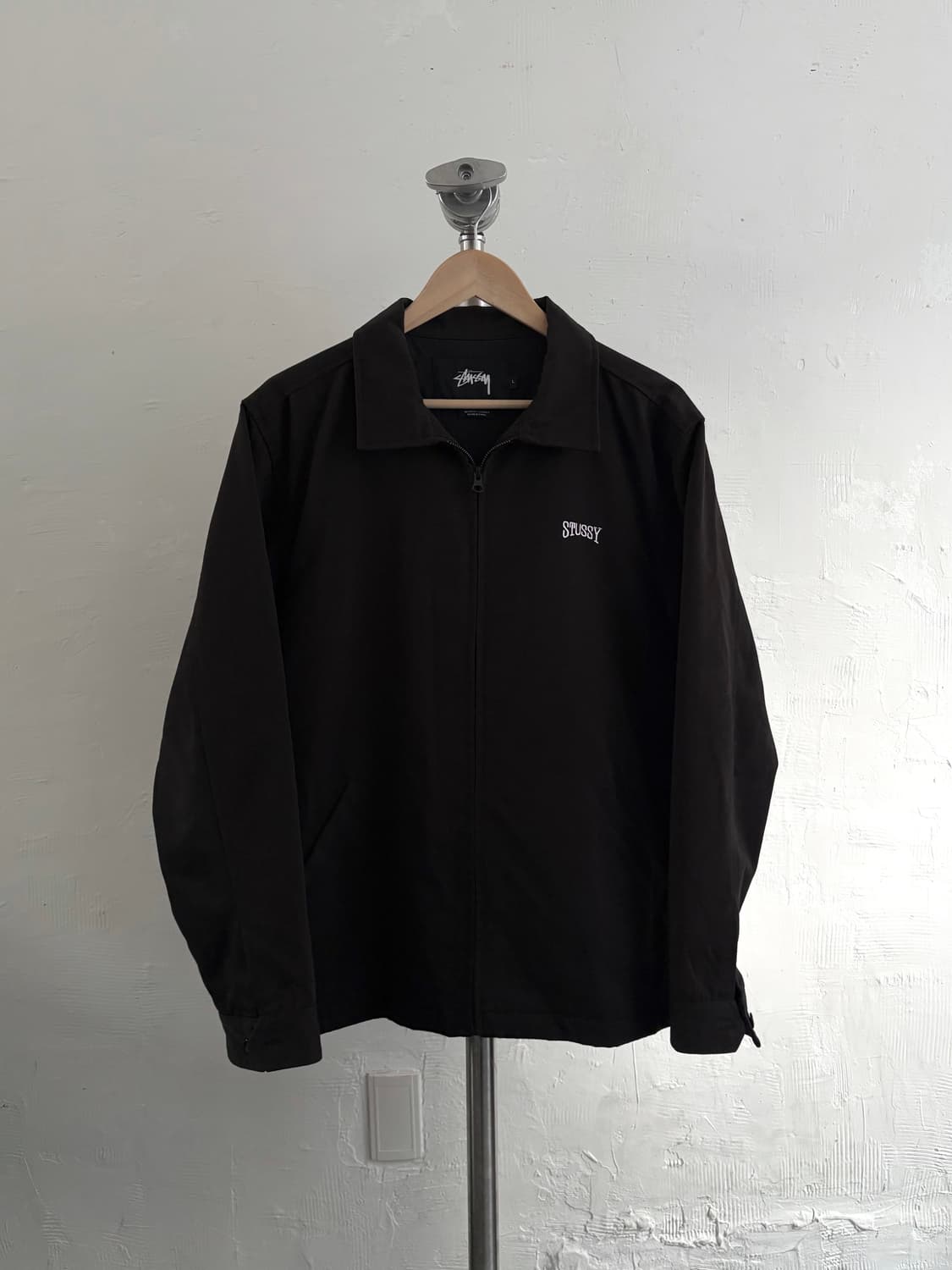 스투시 인터네셔널 로고 블랙 집 자켓 상품이미지1