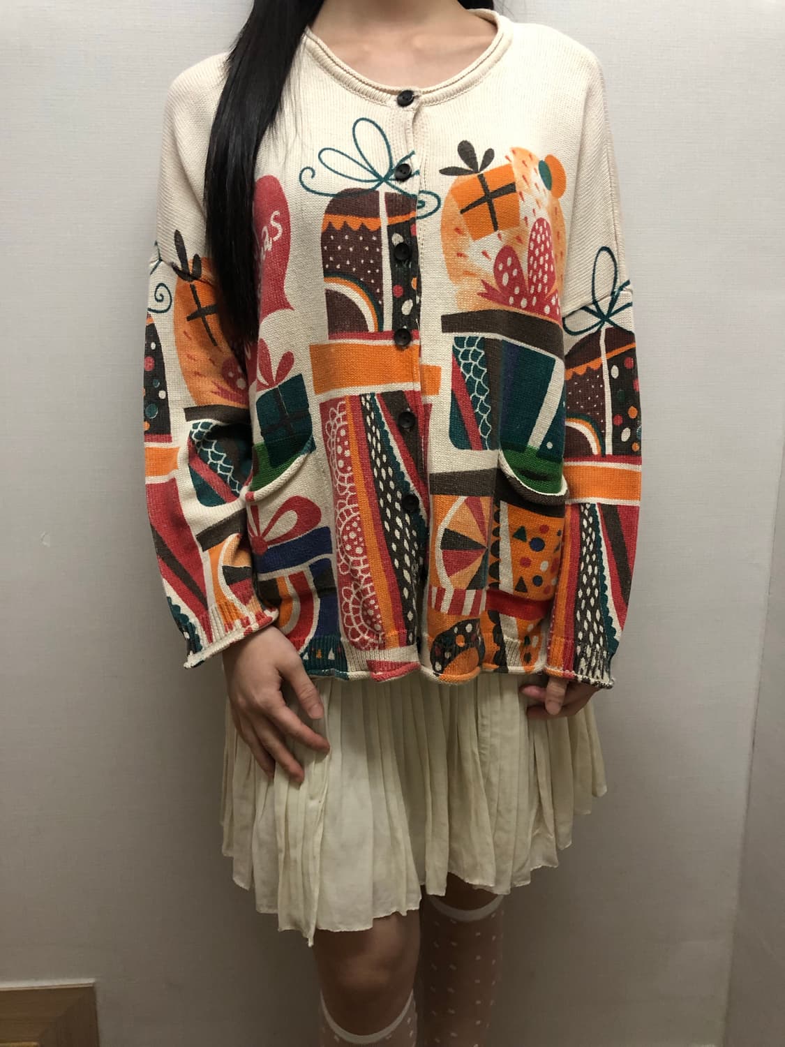 빈티지 아이보리 히피 가디건 상품이미지5
