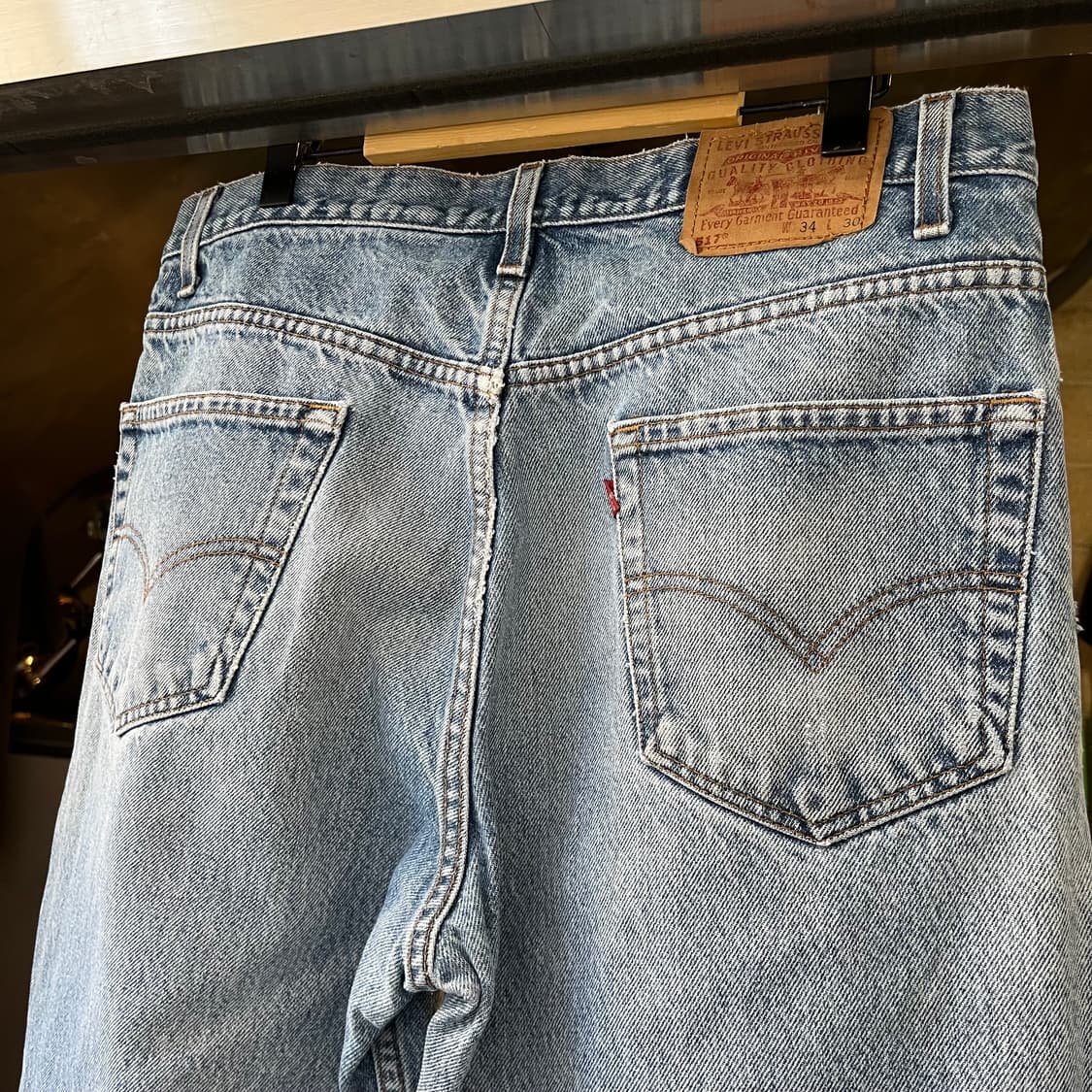 90s 리바이스517 리페어 부츠컷 (34“) 상품이미지4