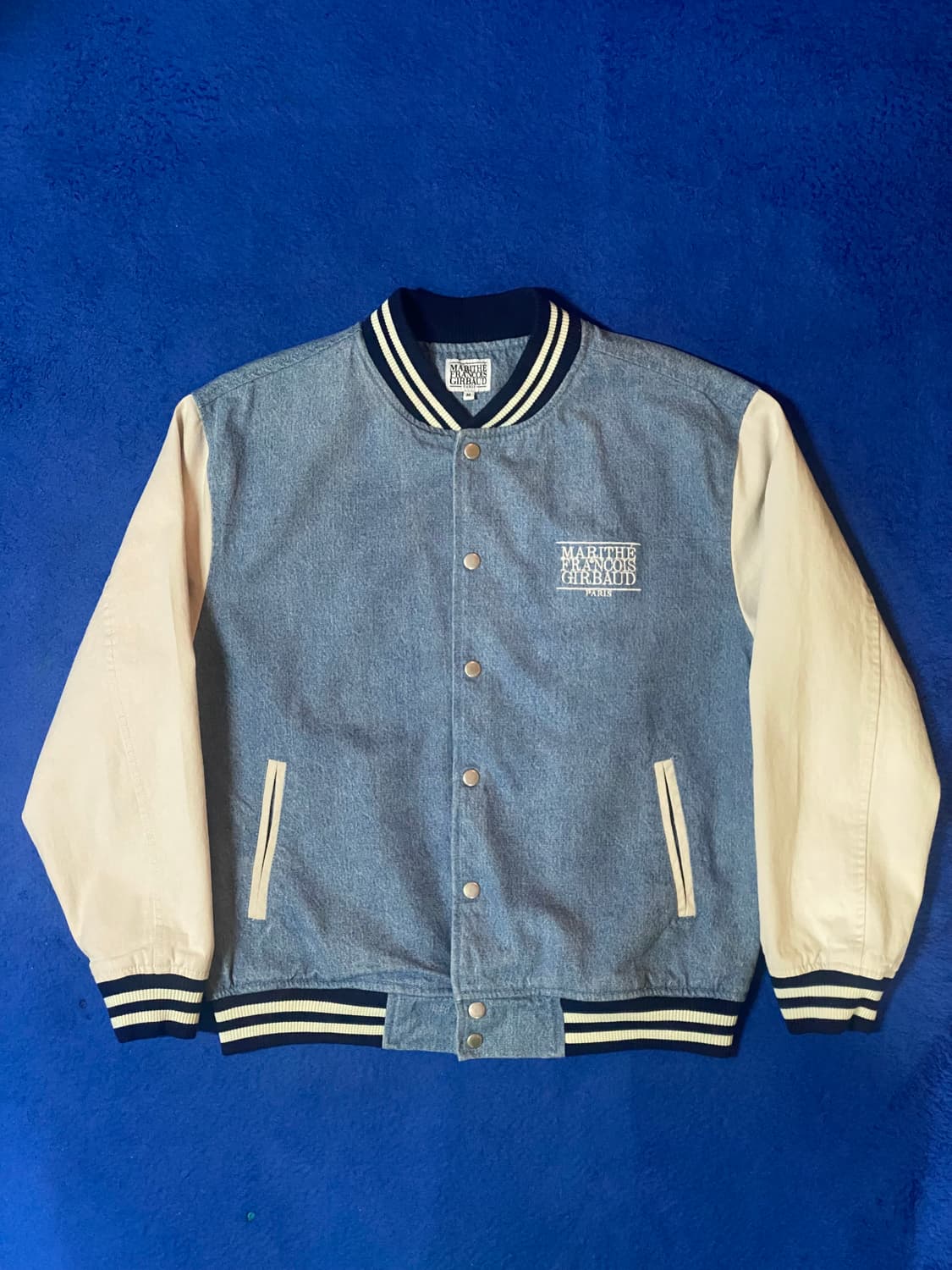 마리떼프랑소와저버 데님 바시티 자켓 연청 M 상품이미지1