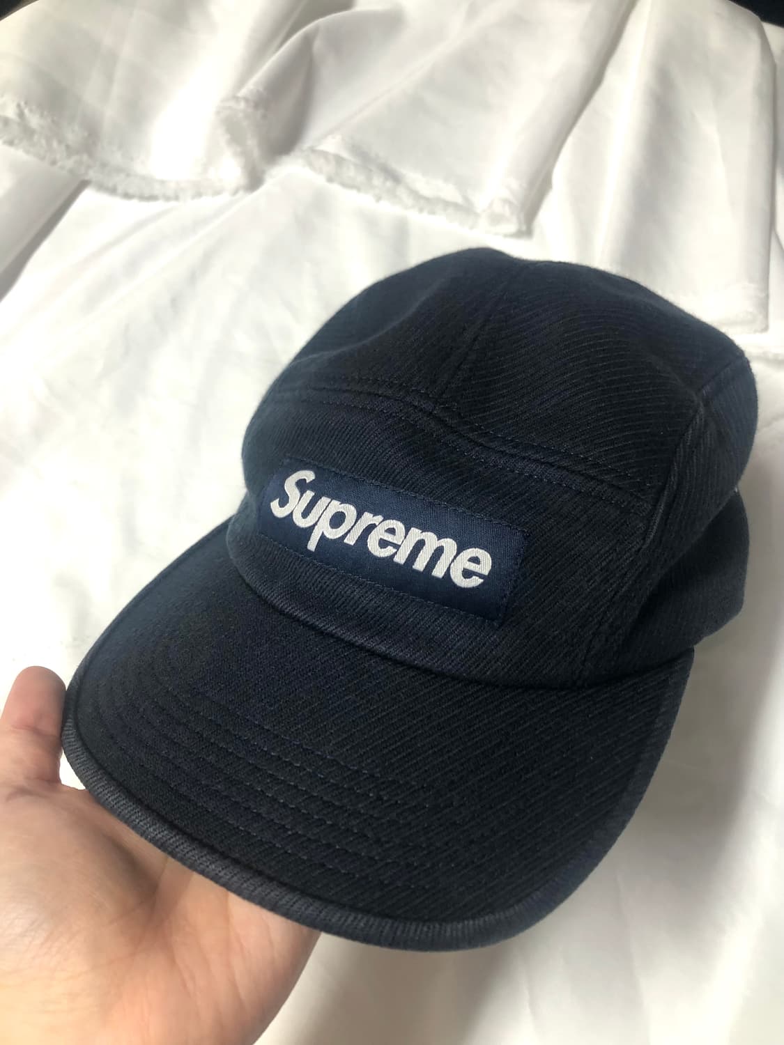 슈프림 캠프캡 네이비 상품이미지4
