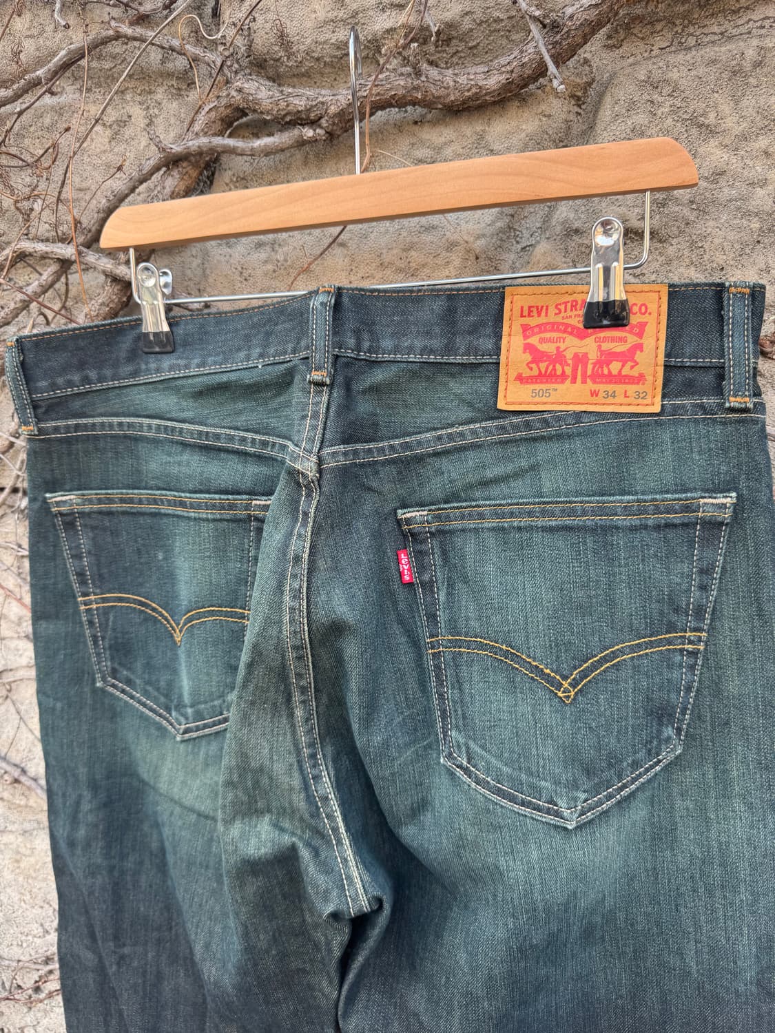 리바이스 빈티지 505 워싱 데님 팬츠 34/32 상품이미지4