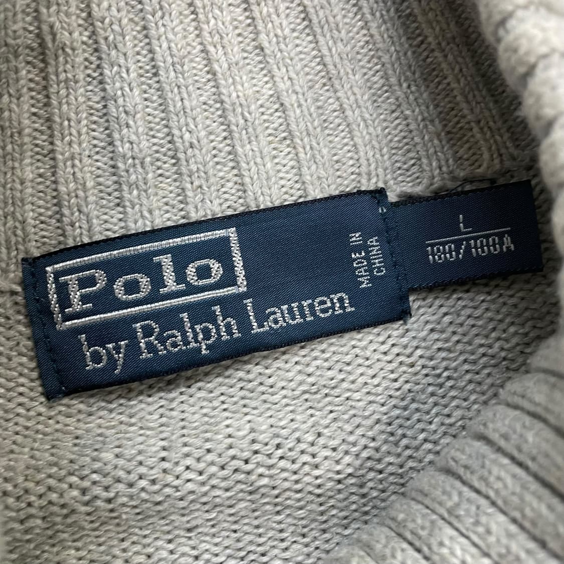 폴로 랄프로렌 포니 로고 니트 집업 그레이 상품이미지3