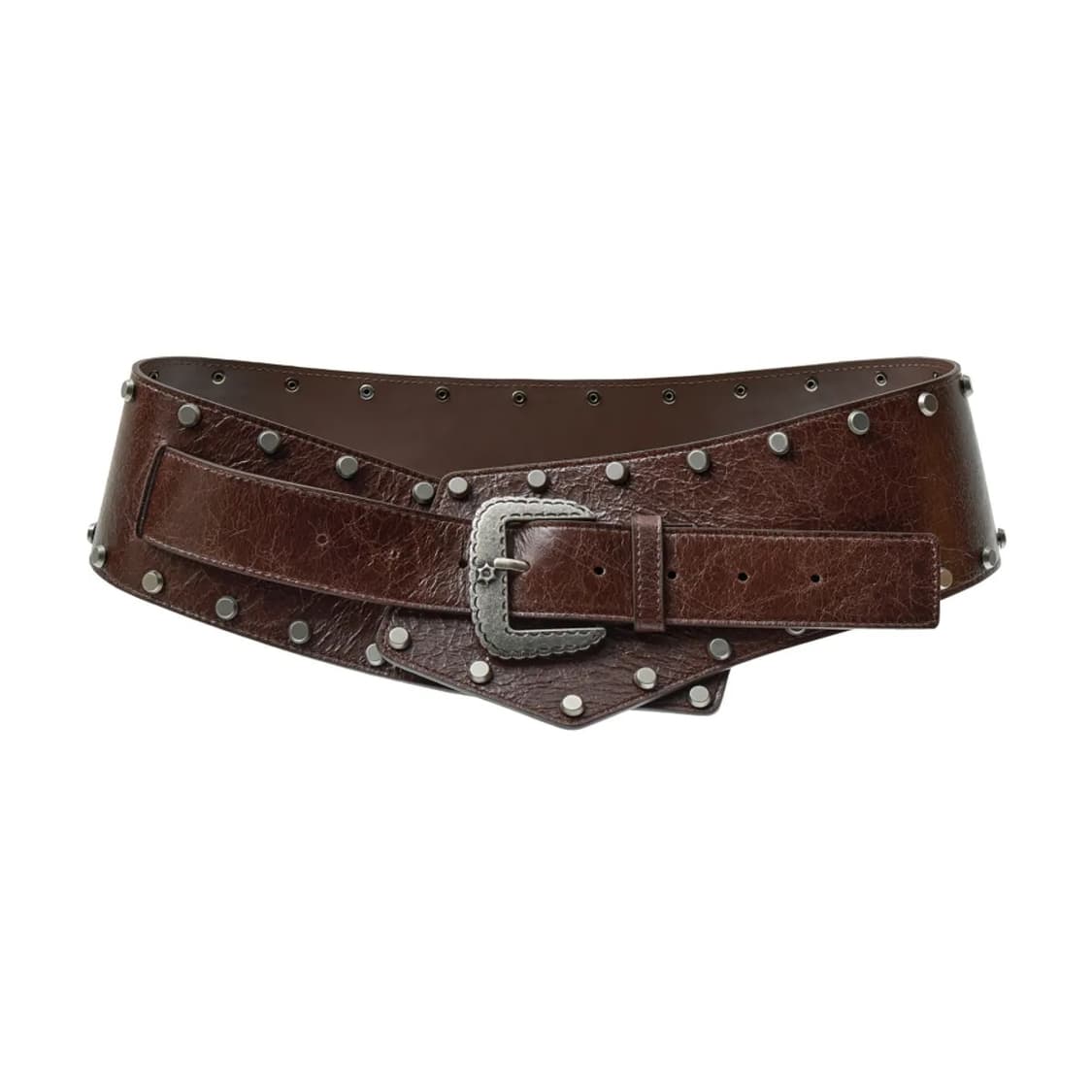 2000archives COWBOY STUD BELT (BROWN) 상품이미지1