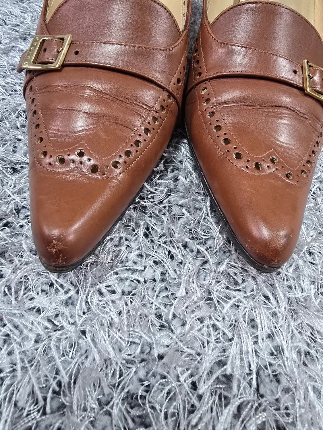 셀린느 빈티지 브라운 펌퍼스 힐 7B 상품이미지5