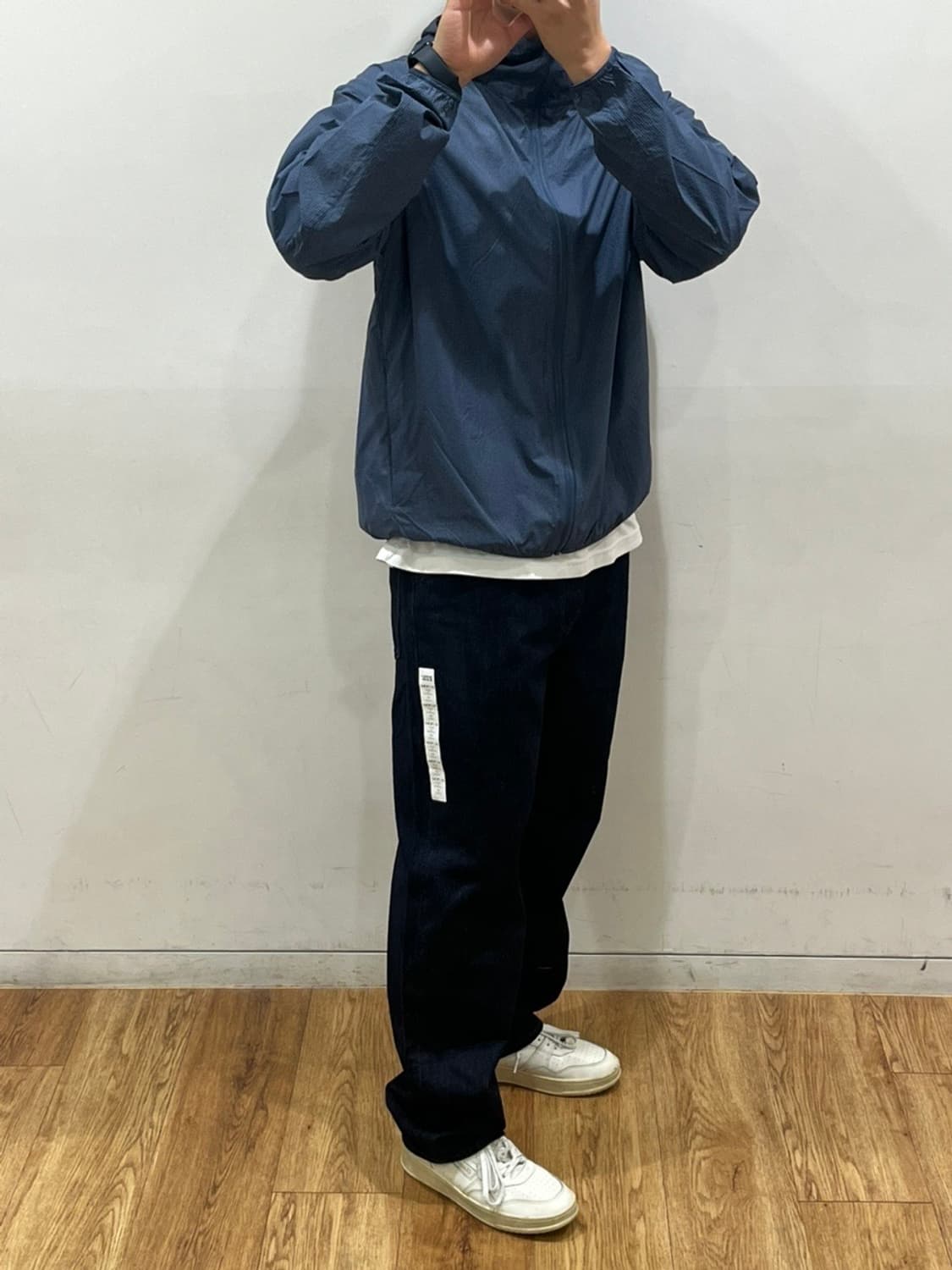 [34] 유니클로 와이드 핏 진 68 블루 상품이미지6