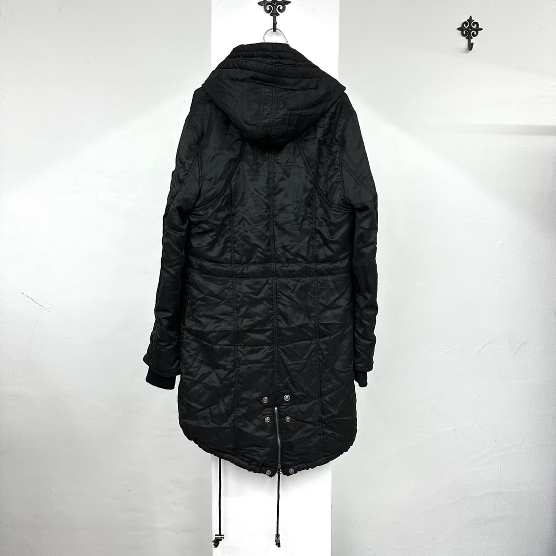 Black buckle detail hood jacket 상품이미지5