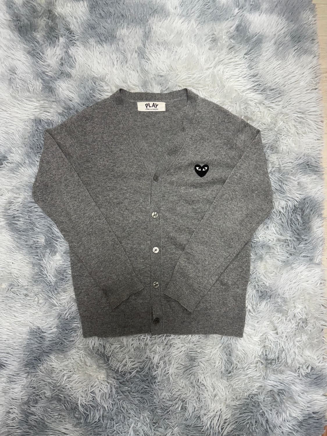 꼼데가르송 블랙와펜 그레이 가디건  상품이미지1