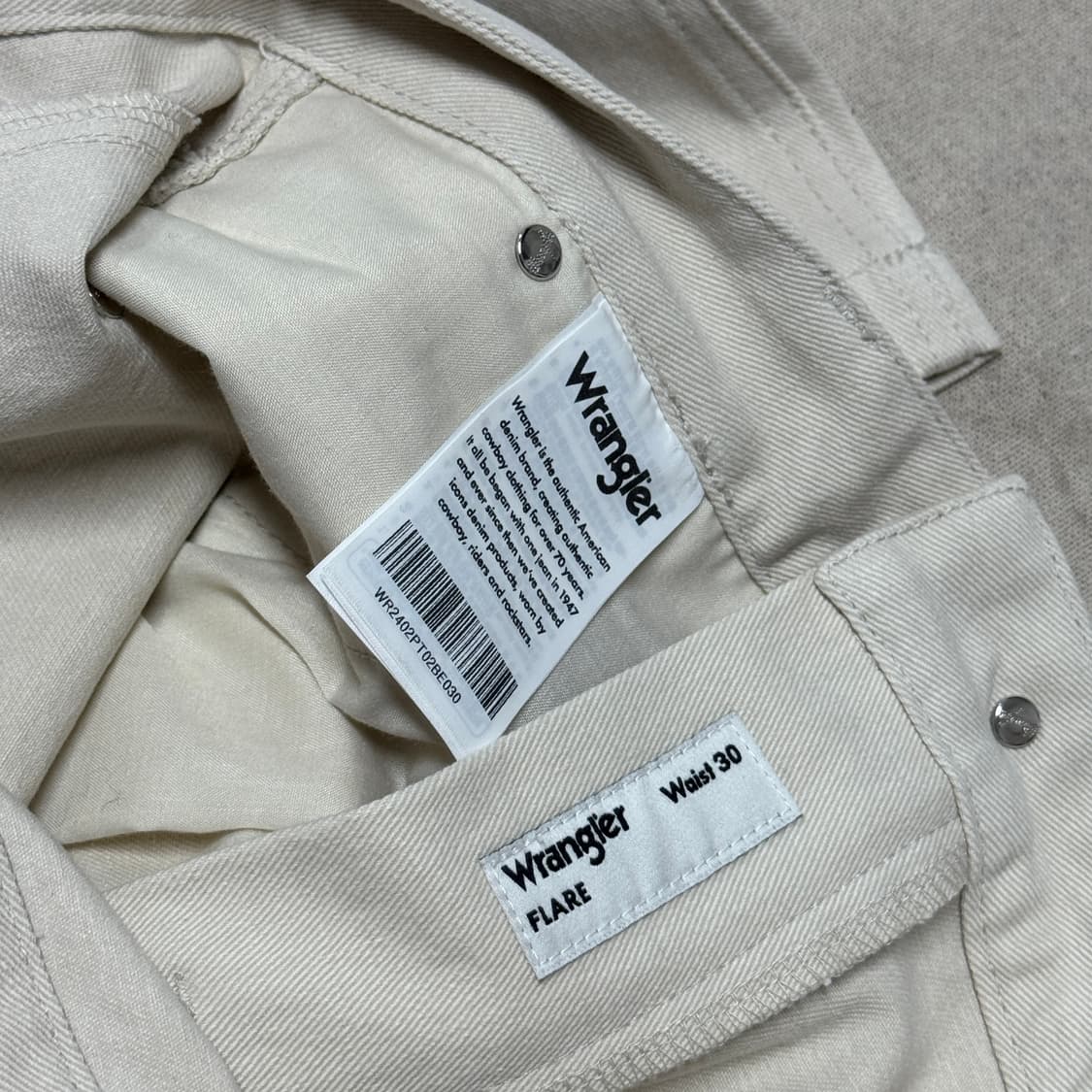 랭글러 크림 플레어 부츠컷 팬츠 30 상품이미지8