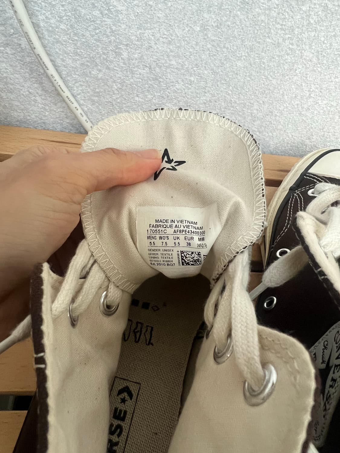 컨버스 척테일러 70 하이 다크 루트 (245mm) 상품이미지5