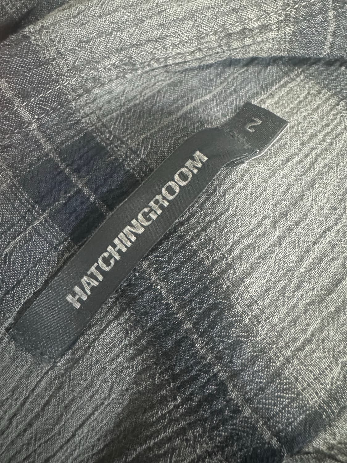 [2] 해칭룸 클래식 셔츠 오버다이드 체크 차콜 상품이미지5