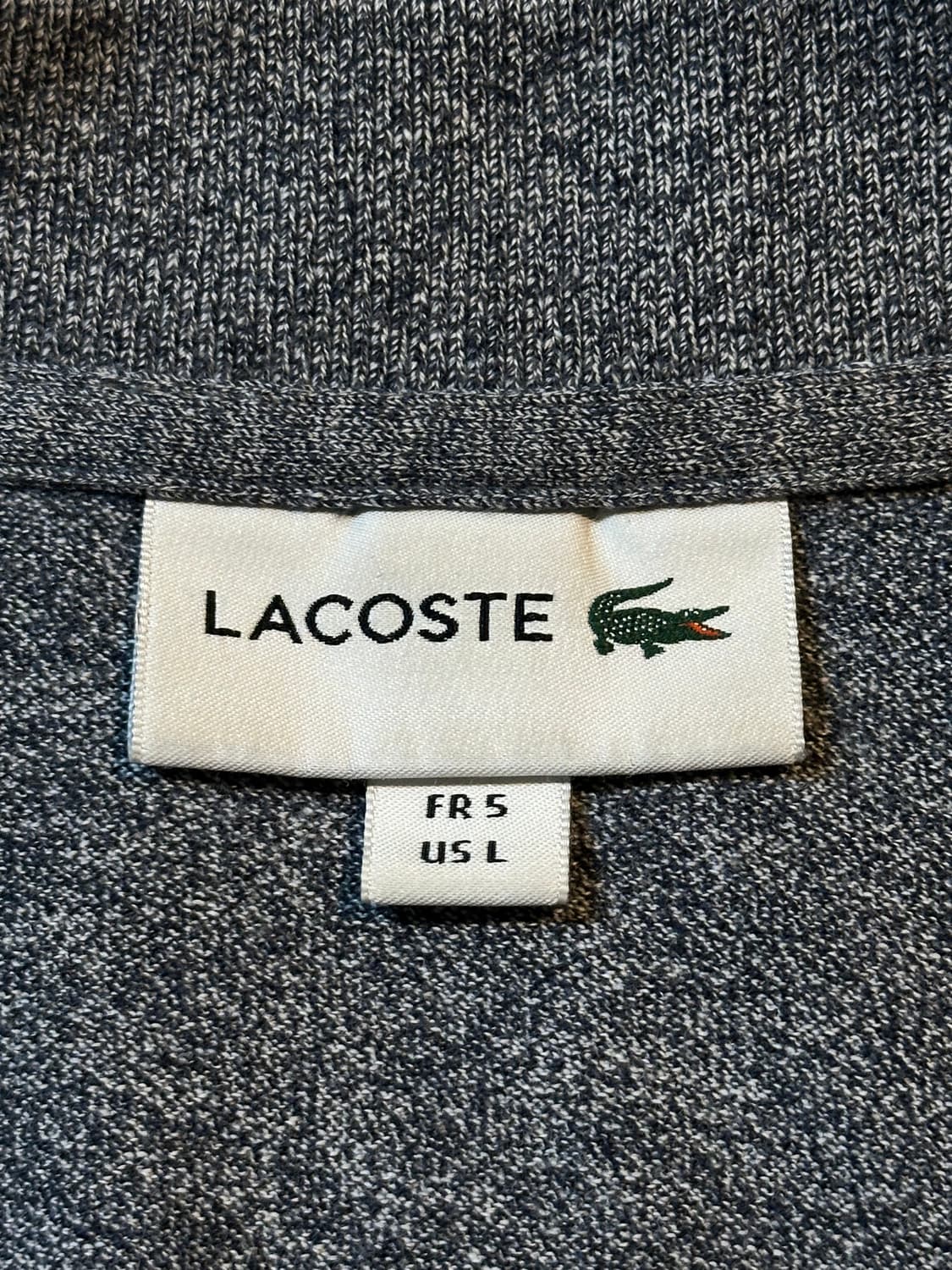 라코스테 LACOSTE 스몰로고 PK 긴팔 카라티 차콜 상품이미지4