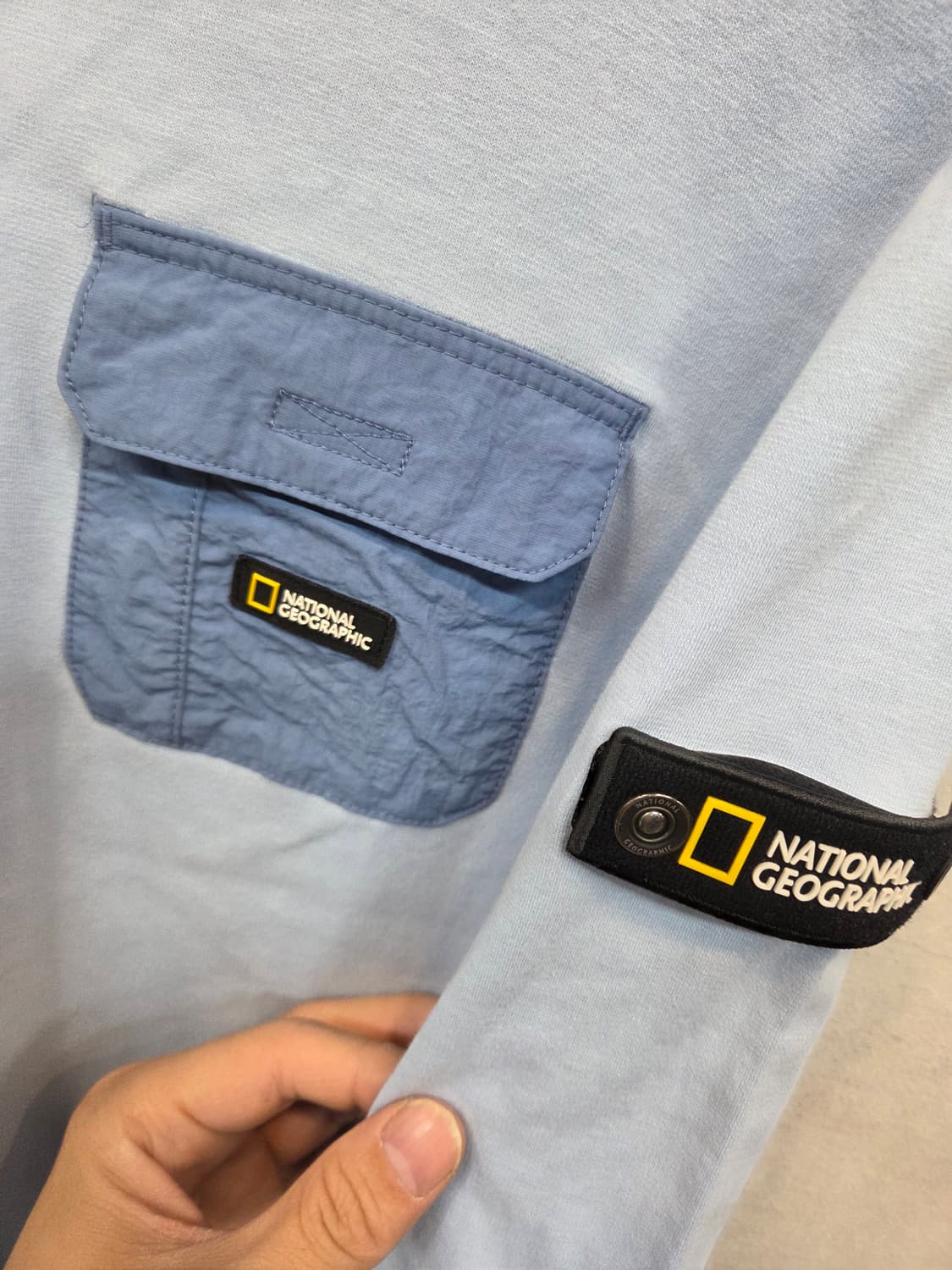 내셔널지오그래픽 주니어 우븐포켓 맨투맨 150 상품이미지5