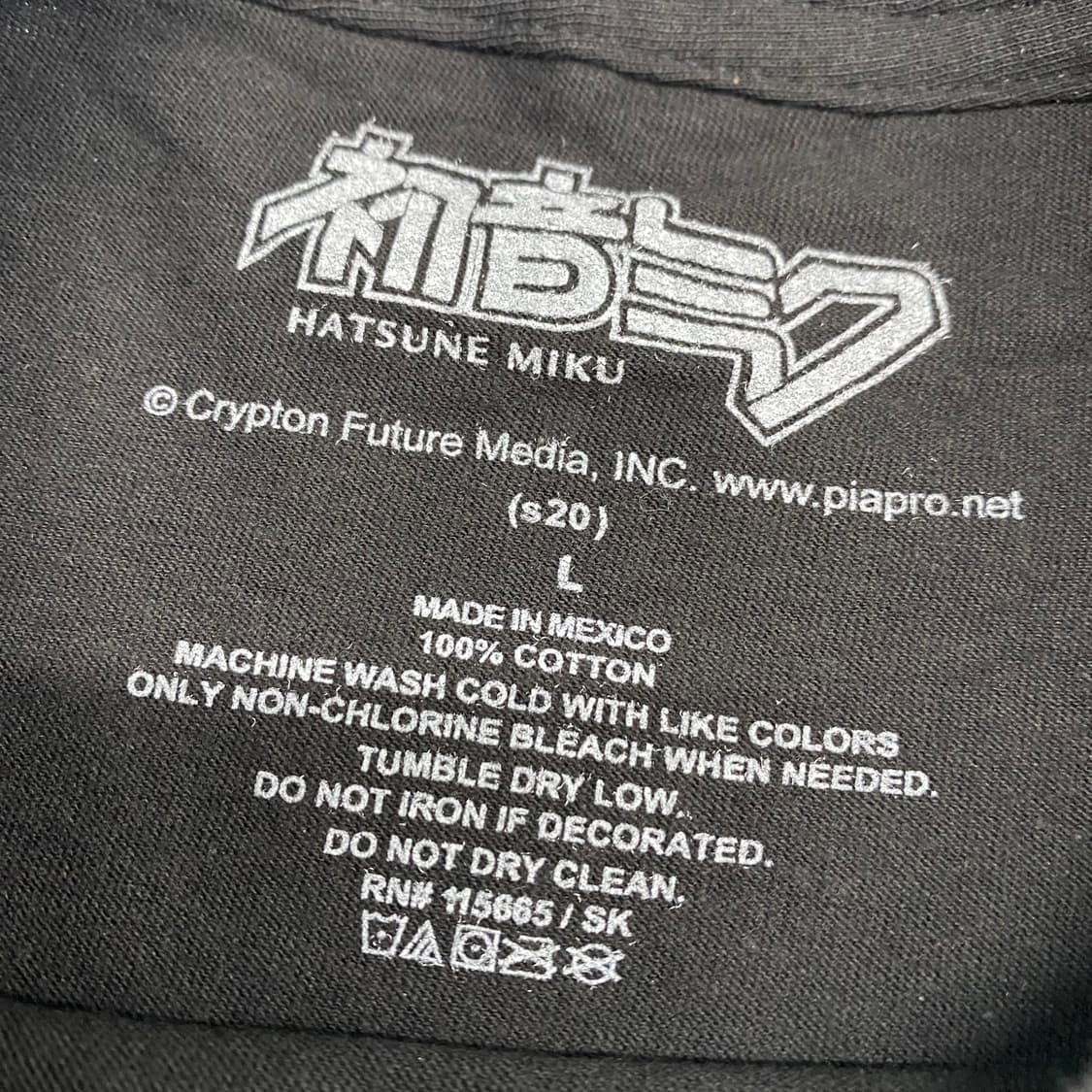 하츠네 미쿠 오피셜 애니메이션 티셔츠 상품이미지3