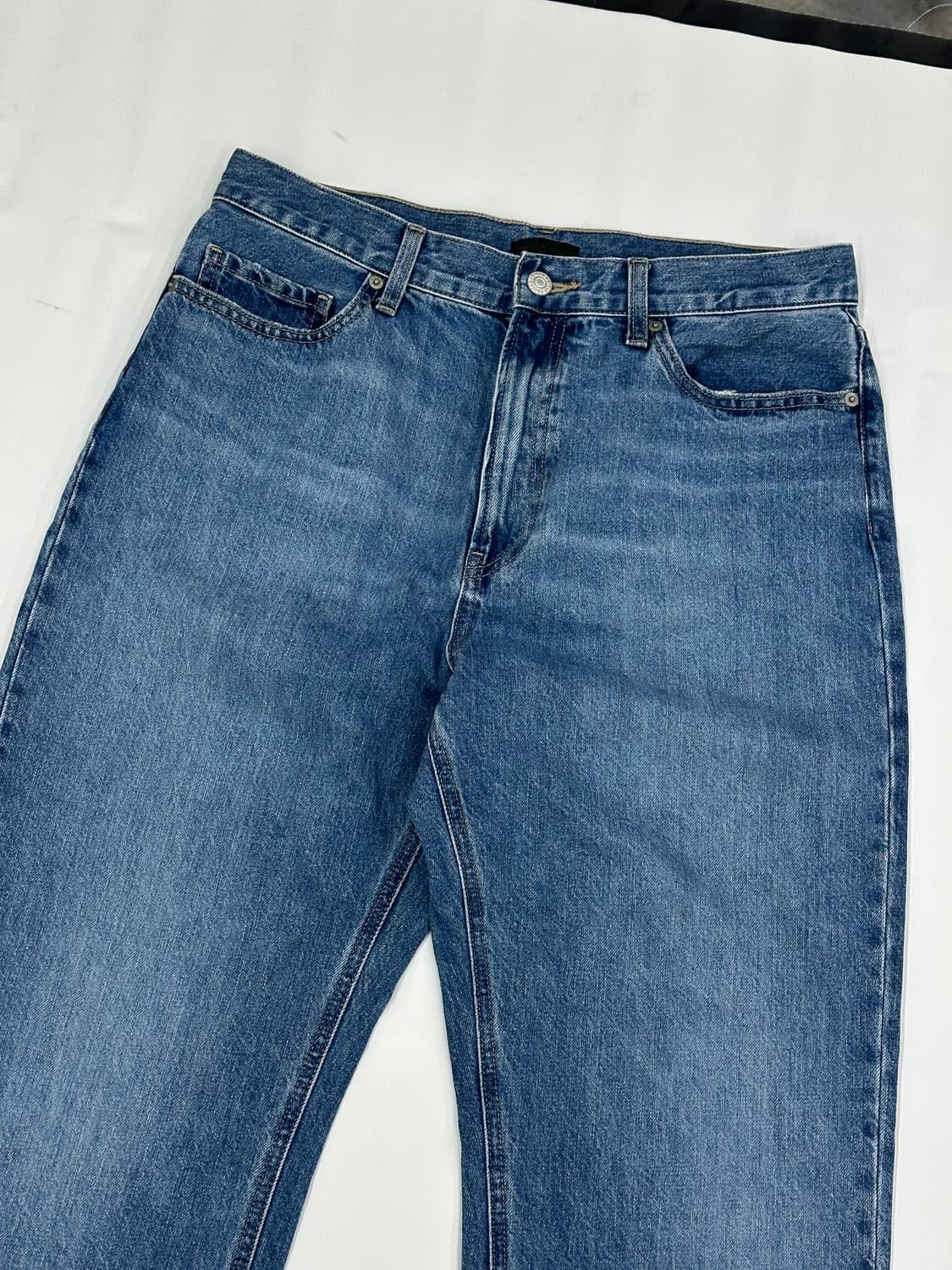 재팬 유니클로 빈티지 워싱 데님 팬츠 남자 30인치 일자핏 보헤미안 상품이미지5