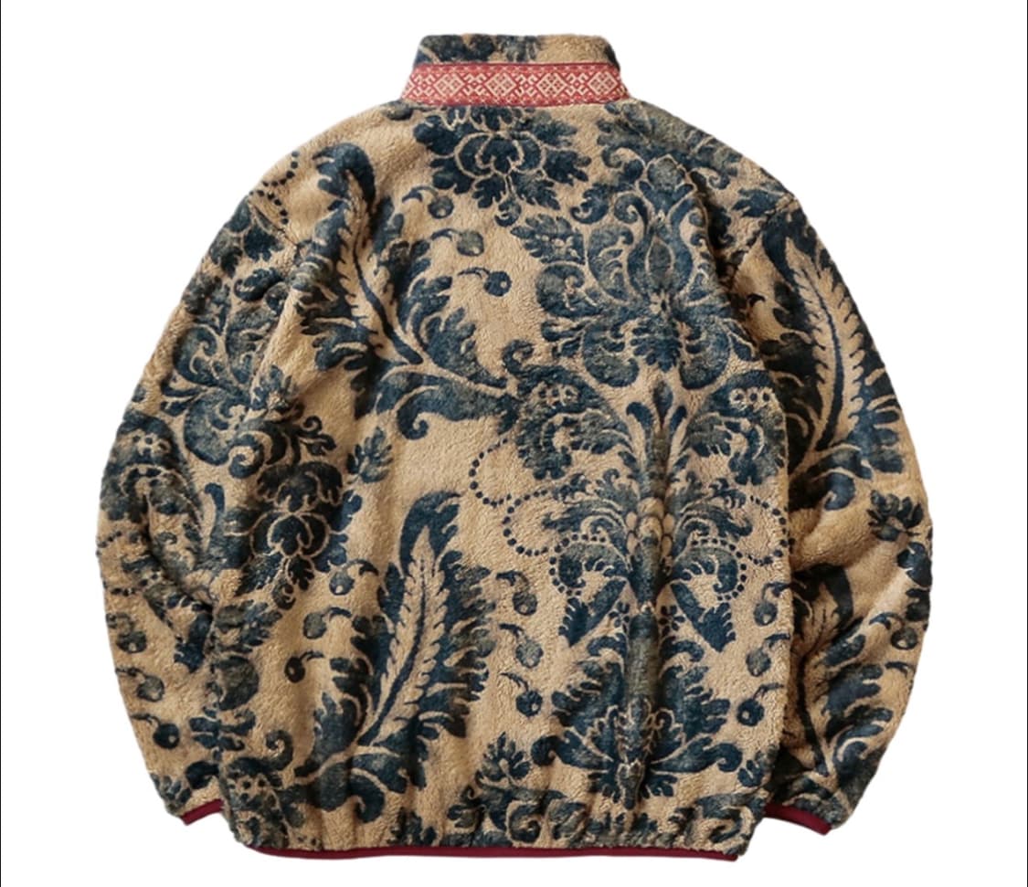 캐피탈 다마스크 패턴 플리스 2사이즈 상품이미지2