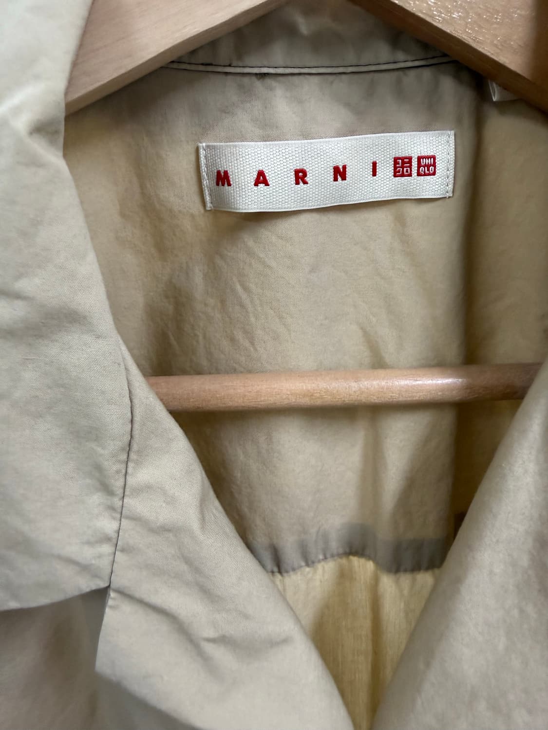 Marni 유니클로 콜라보 오픈카라 반팔셔츠 상품이미지3