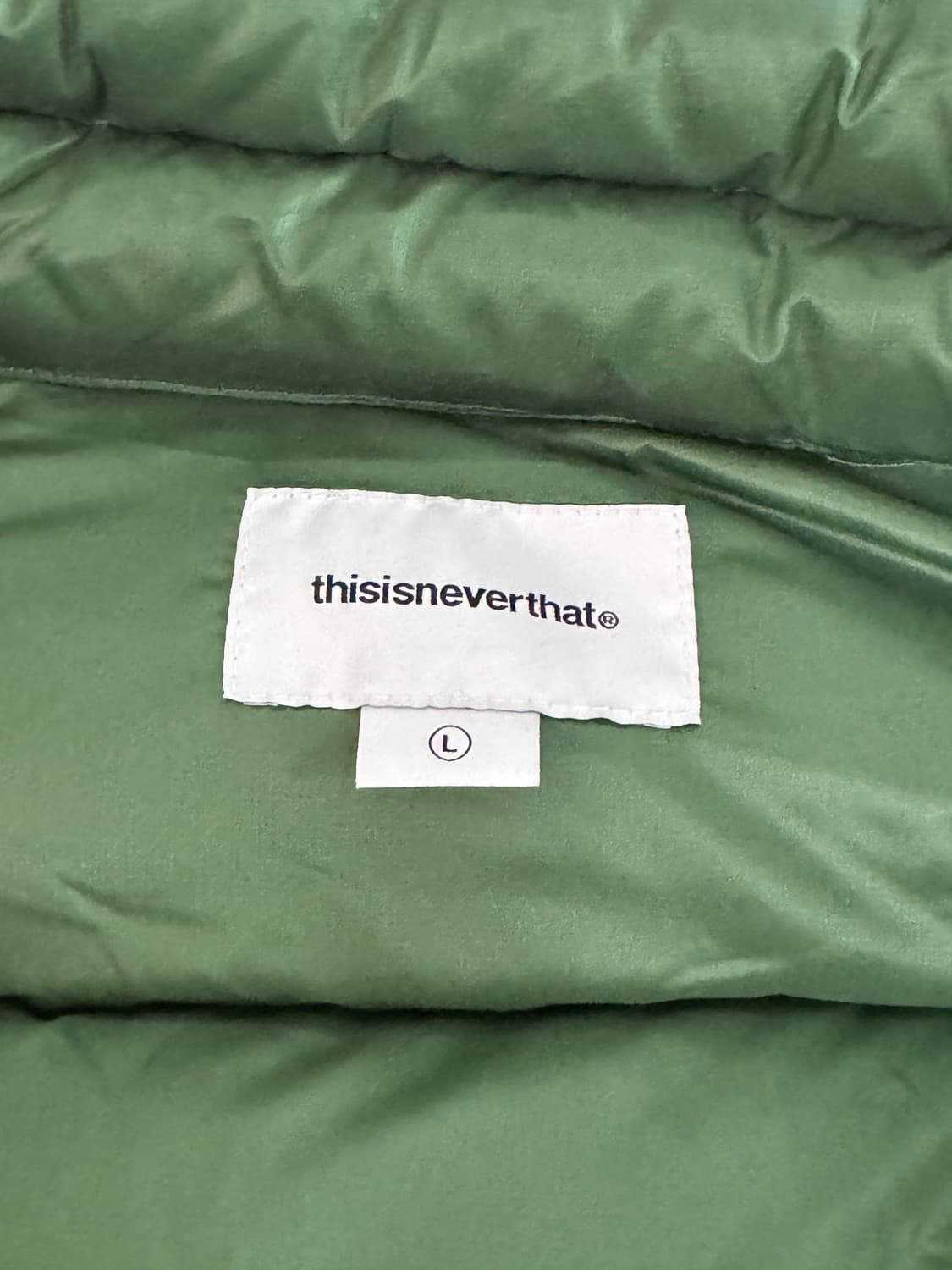 디스이즈네버댓 DSN 다운 푸퍼 자켓 그린 L 상품이미지3