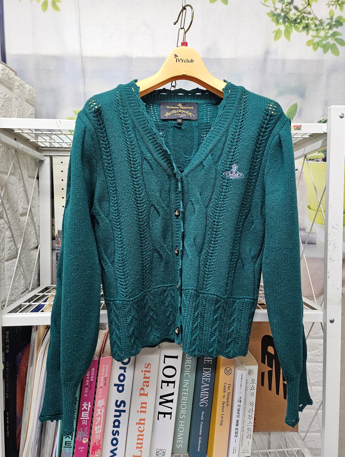 비비안웨스트우드 여성 니트가디건 85 앵글로매니아 케이블 니트 WL87 상품이미지1