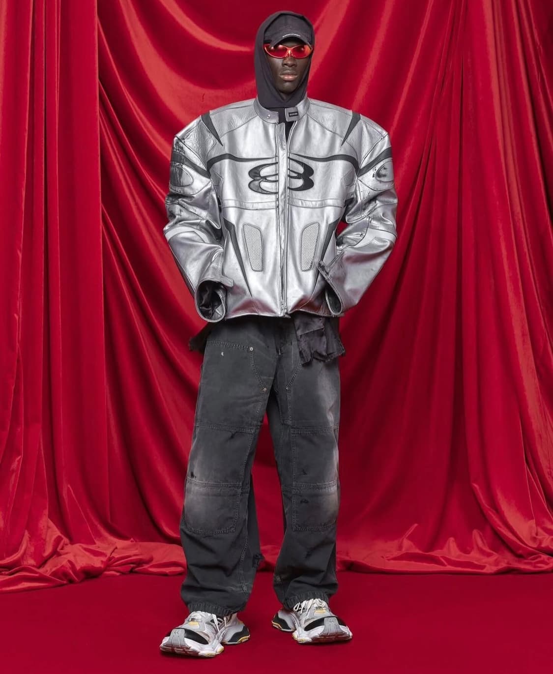 [3]발렌시아가 유니티 스포츠 아이콘 레이서 재킷 실버 상품이미지3