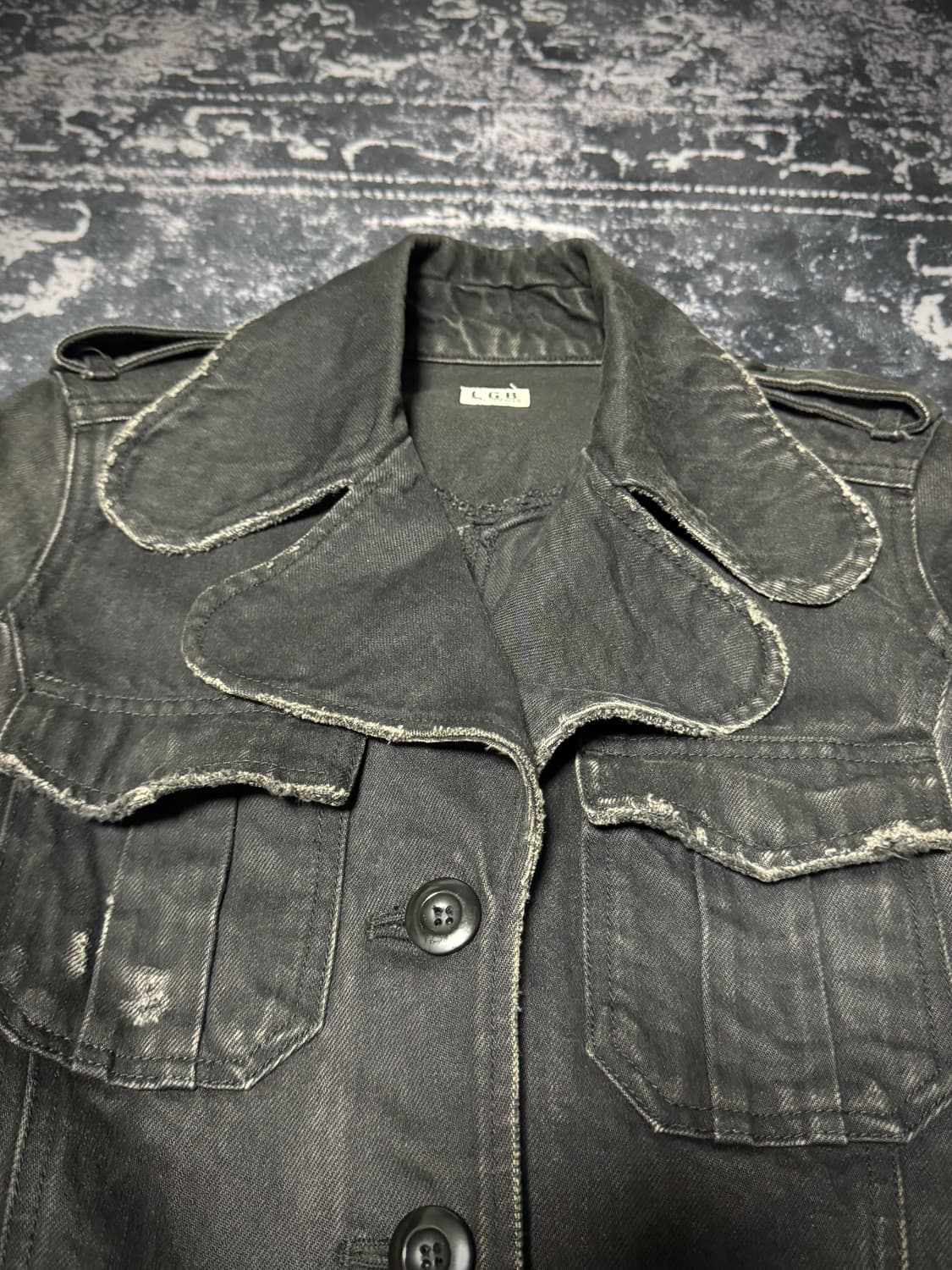 L.G.B OOs archive distressed denim coat 상품이미지2