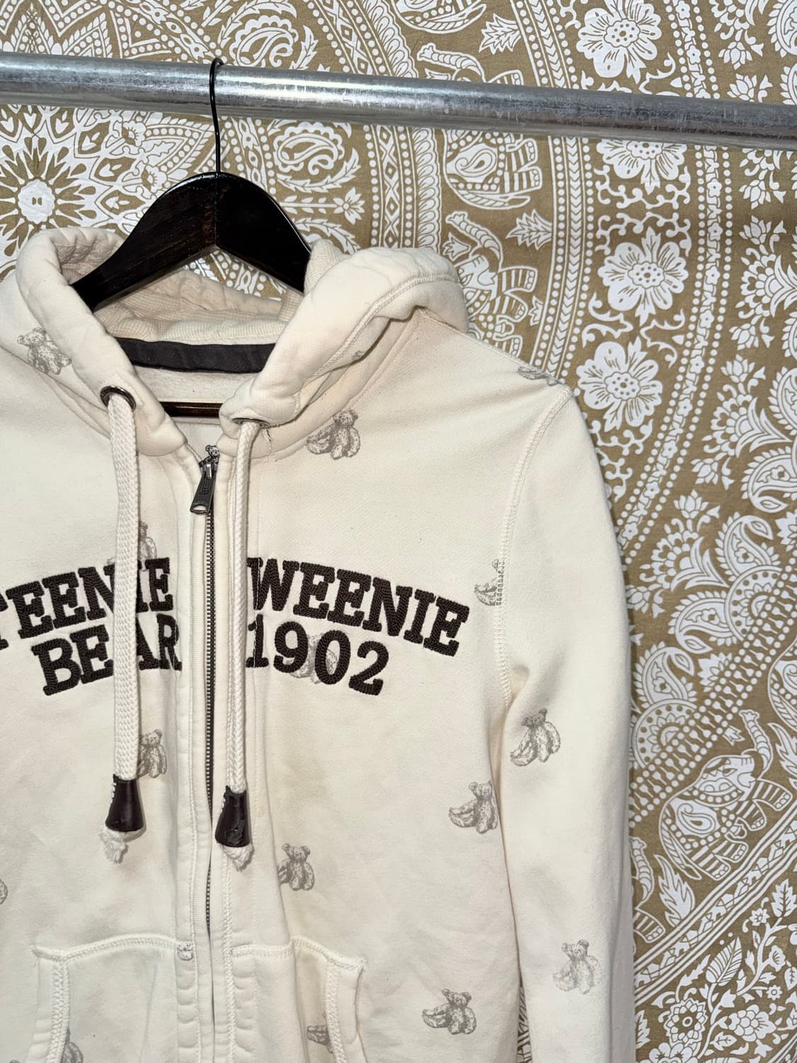 티니위니 빈티지 곰돌이 프린팅 기모 후드집업  상품이미지4