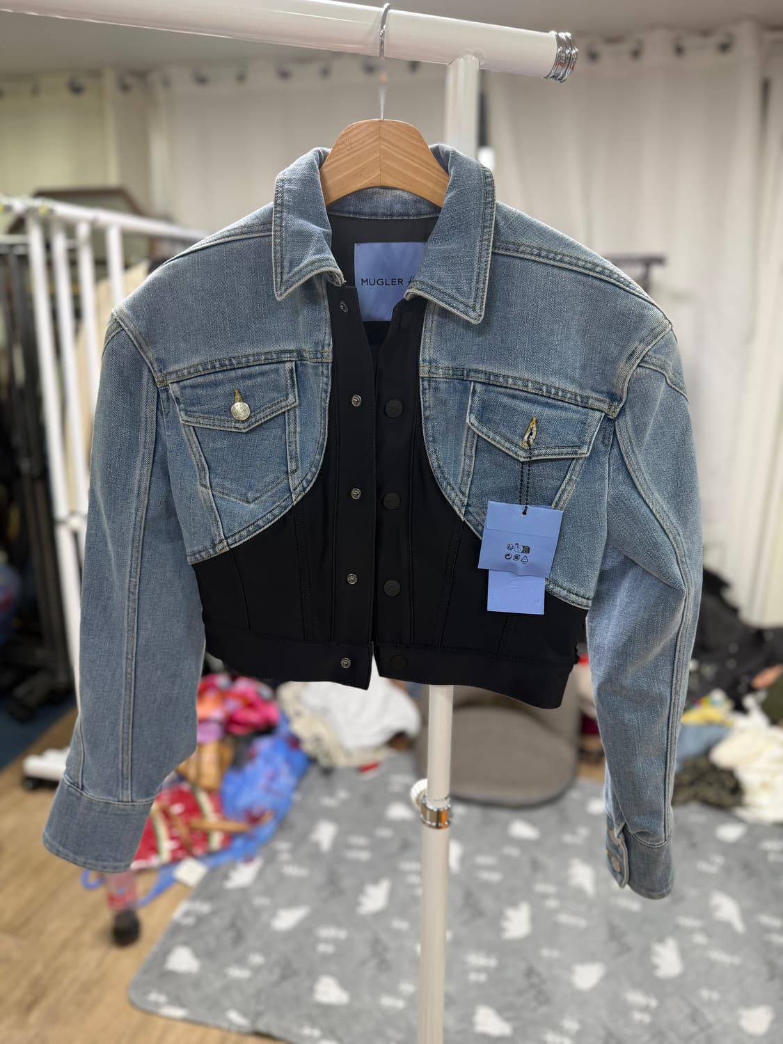 H&M x MUGLER 데님 자켓 S 상품이미지2