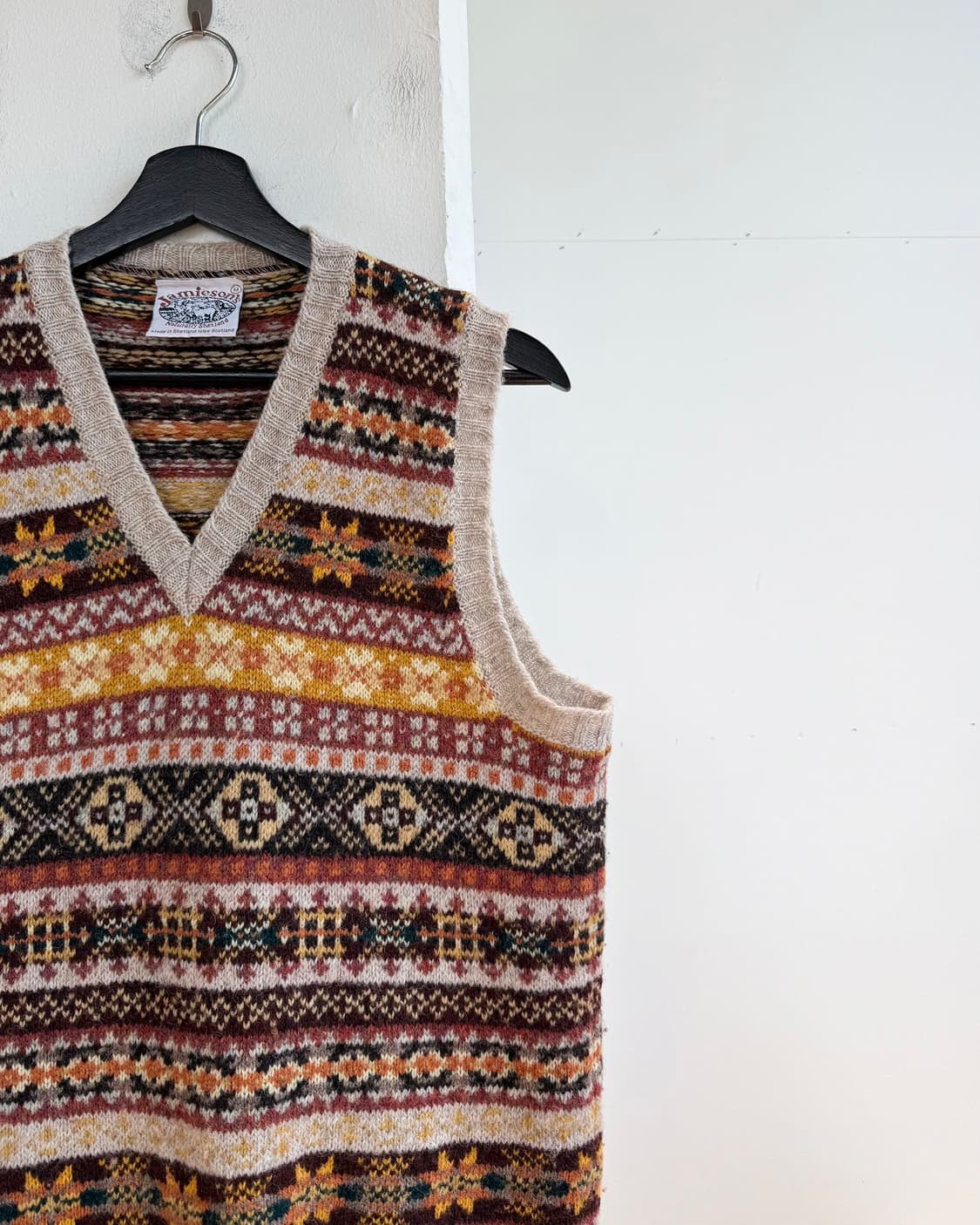 제이미슨스 셔틀랜드 페어아일  니트 베스트 상품이미지5