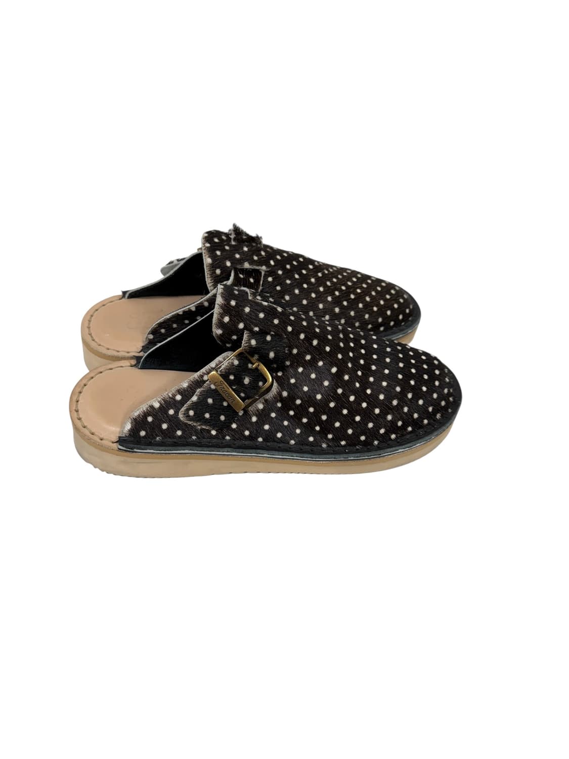 Fracap 송치 브라운 도트 뮬 (250) 상품이미지5