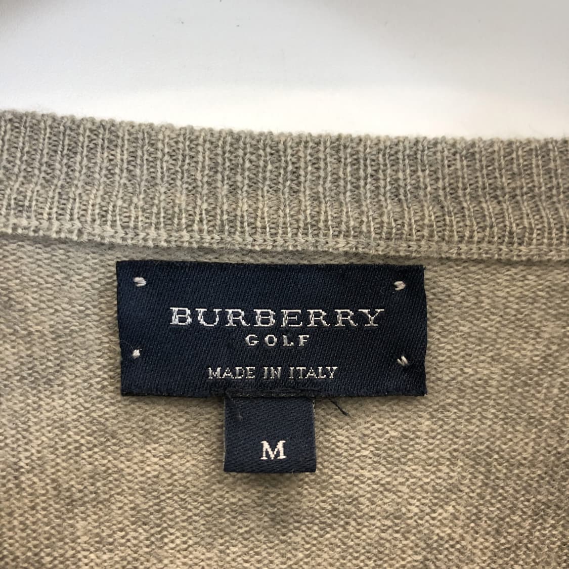 버버리 이태리 메리노울 아가일니트 M 상품이미지5