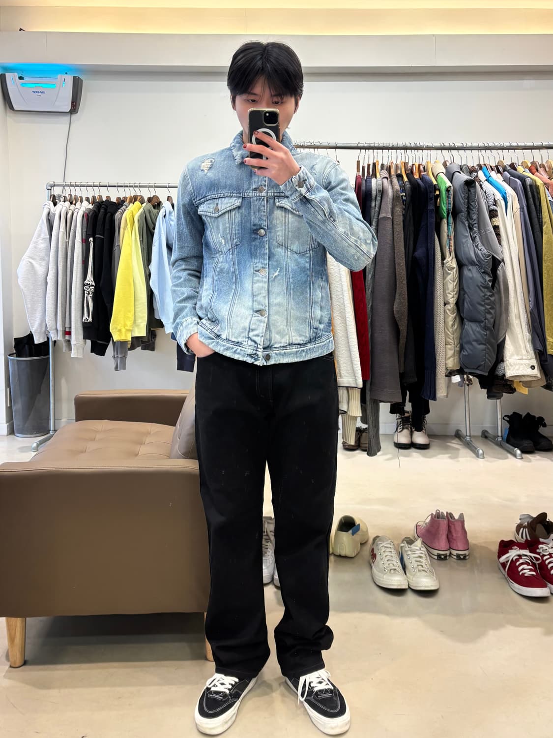 캘빈클라인진스 페이딩 데미지 청자켓 상품이미지6