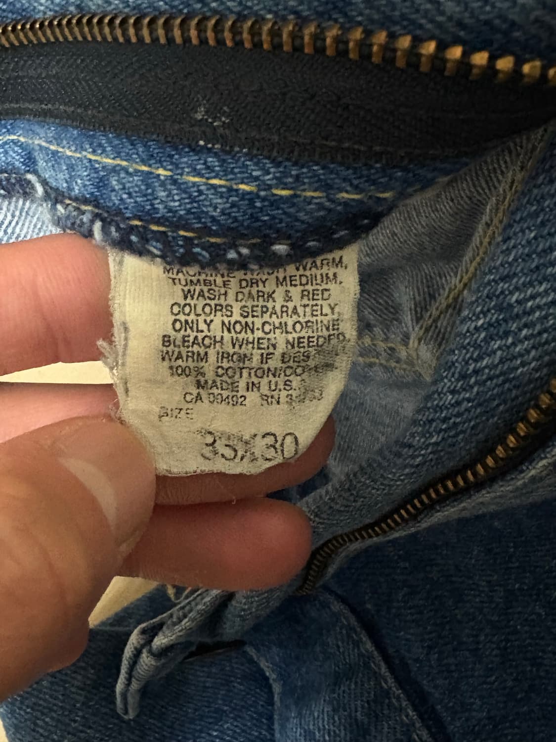 80s Lee 데님 33x30 Made in USA 상품이미지2