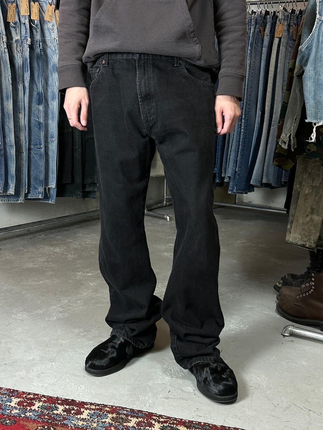 00's 빈티지 리바이스 517 블랙 플레어진 상품이미지1